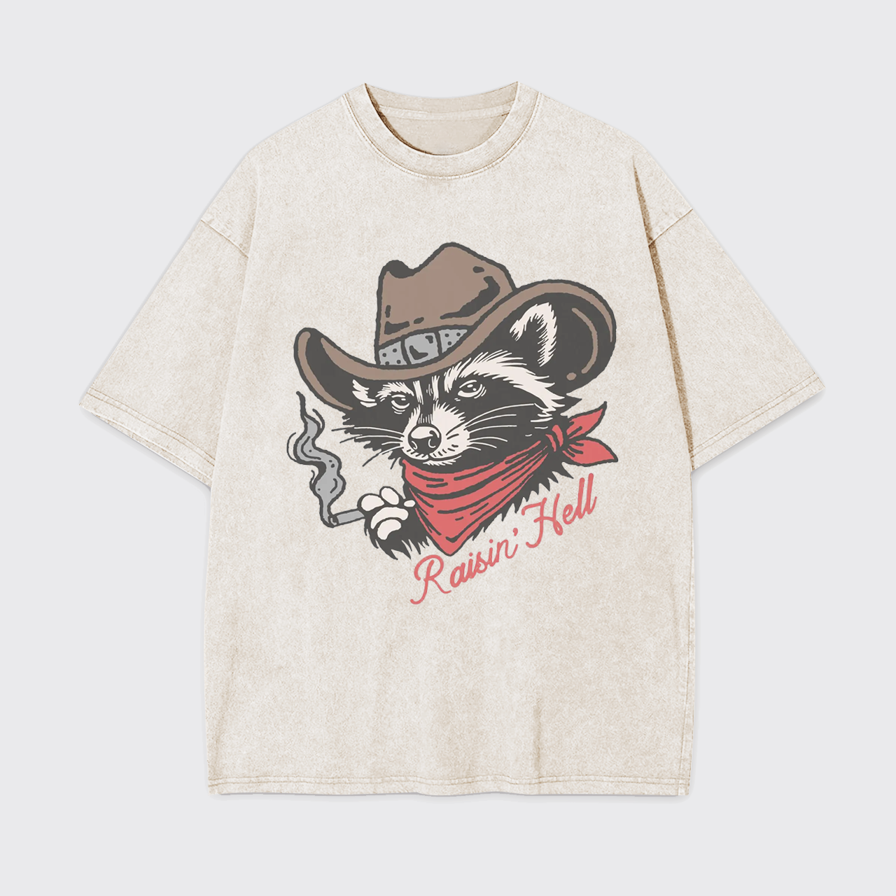 Raisin' Hell Vintage Cowboy Country Garment-dye Tees