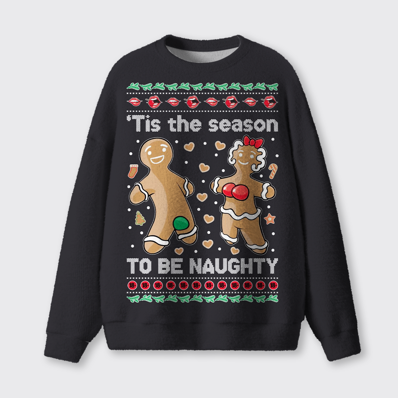 Gingerbread Cookies Ugly Knit Sweatshirt
