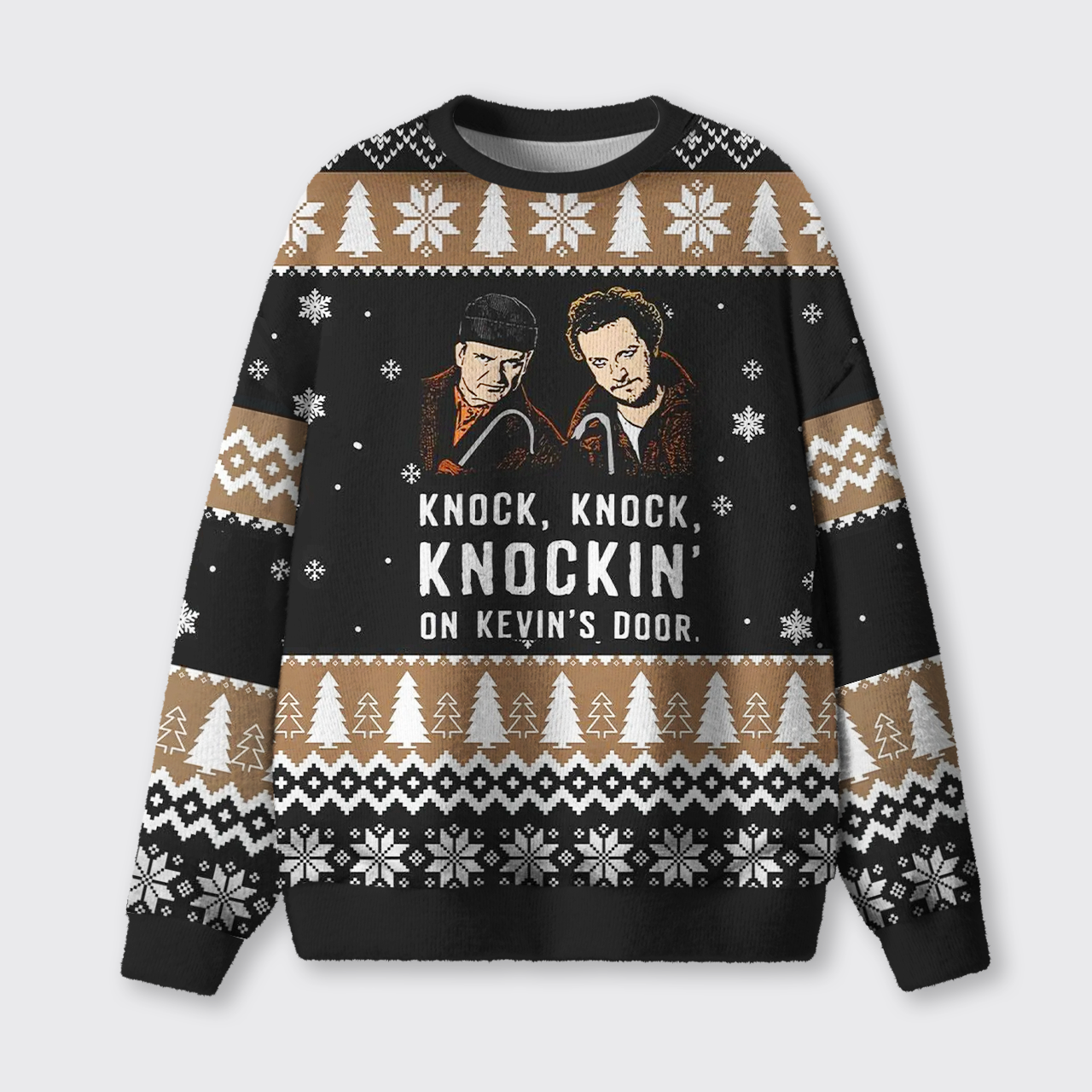 Knock Knock On Door Ugly Knit Sweatshirt