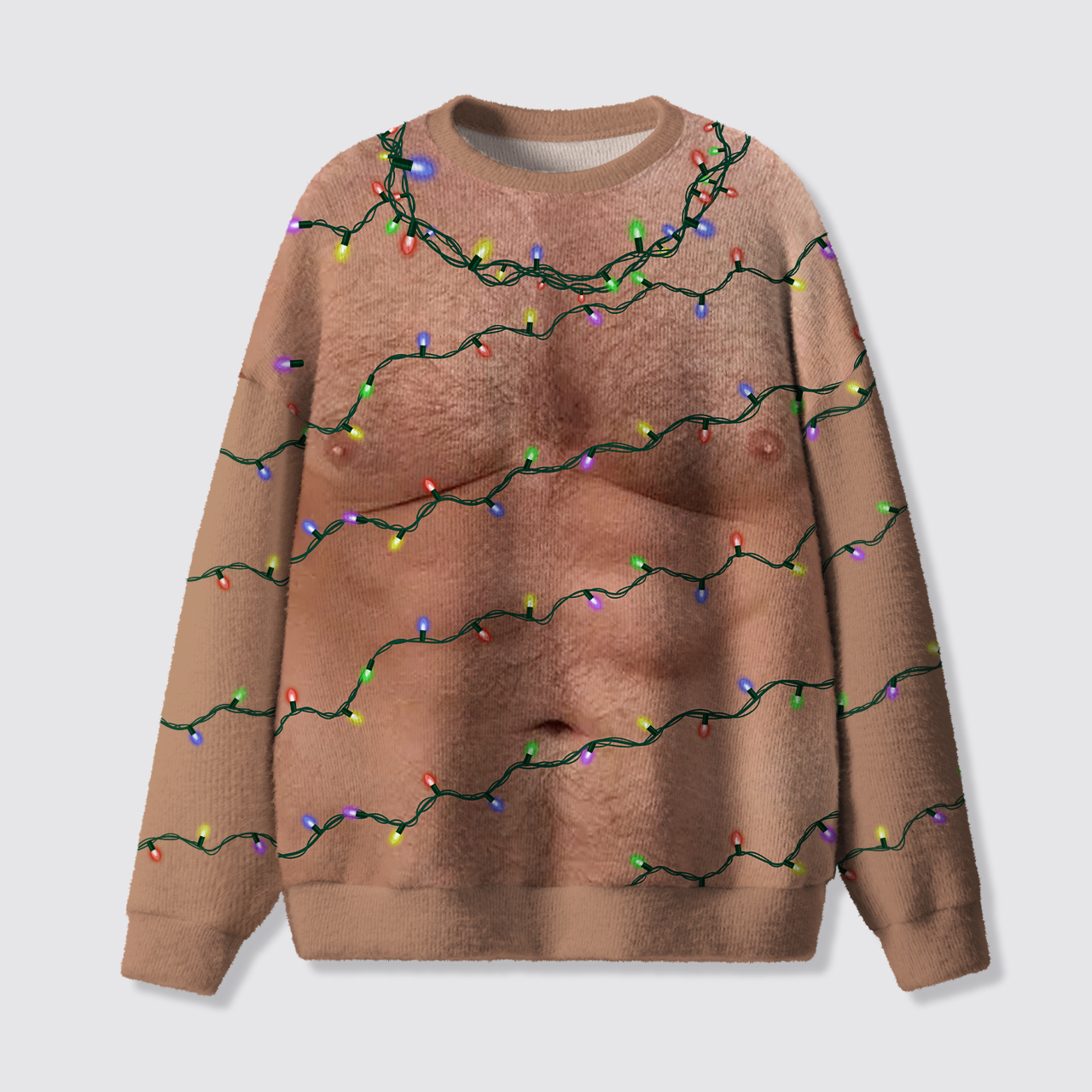 Funny Hairy Chest Ugly Knit Sweatshirt