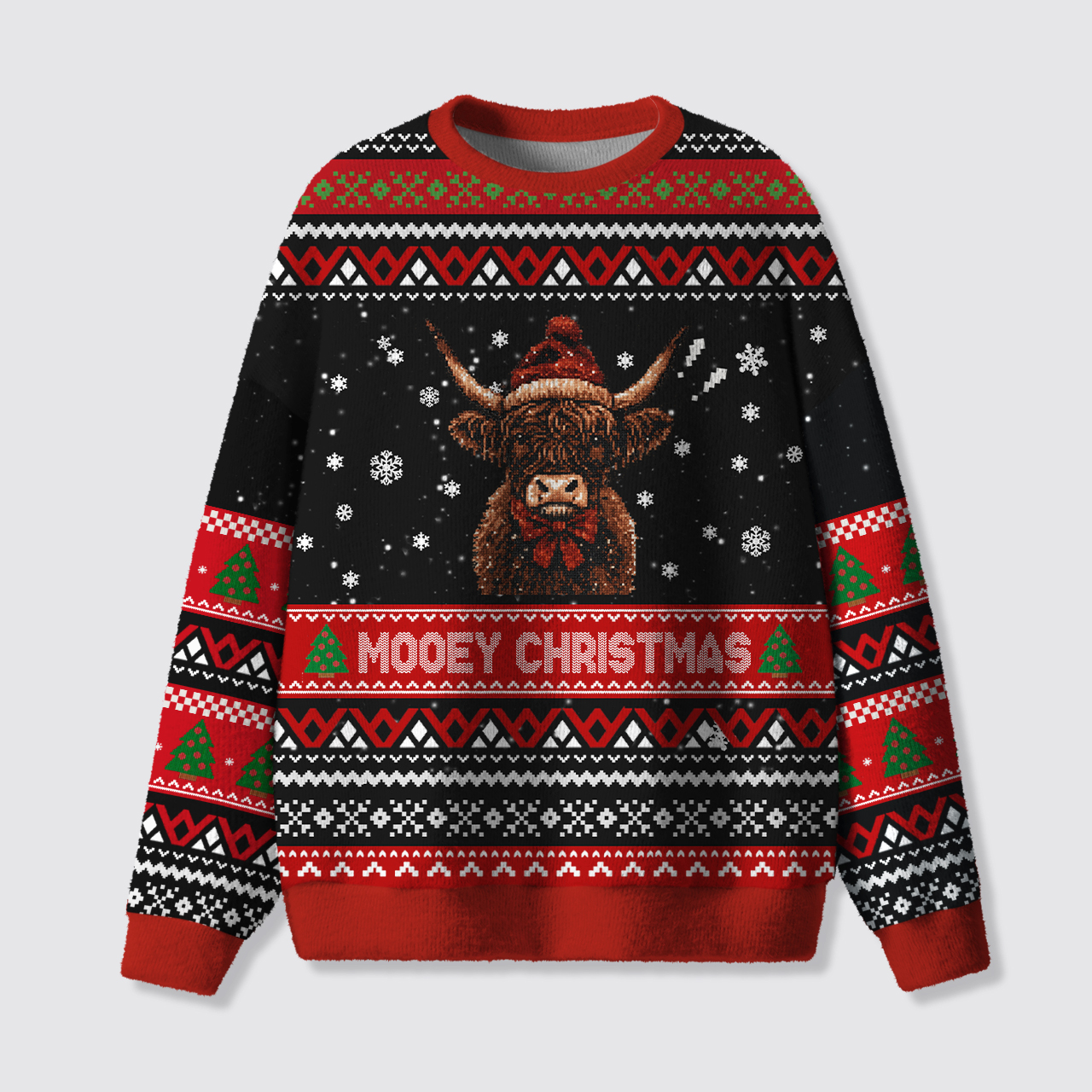 Mooey Christmas Ugly Knit Sweatshirt