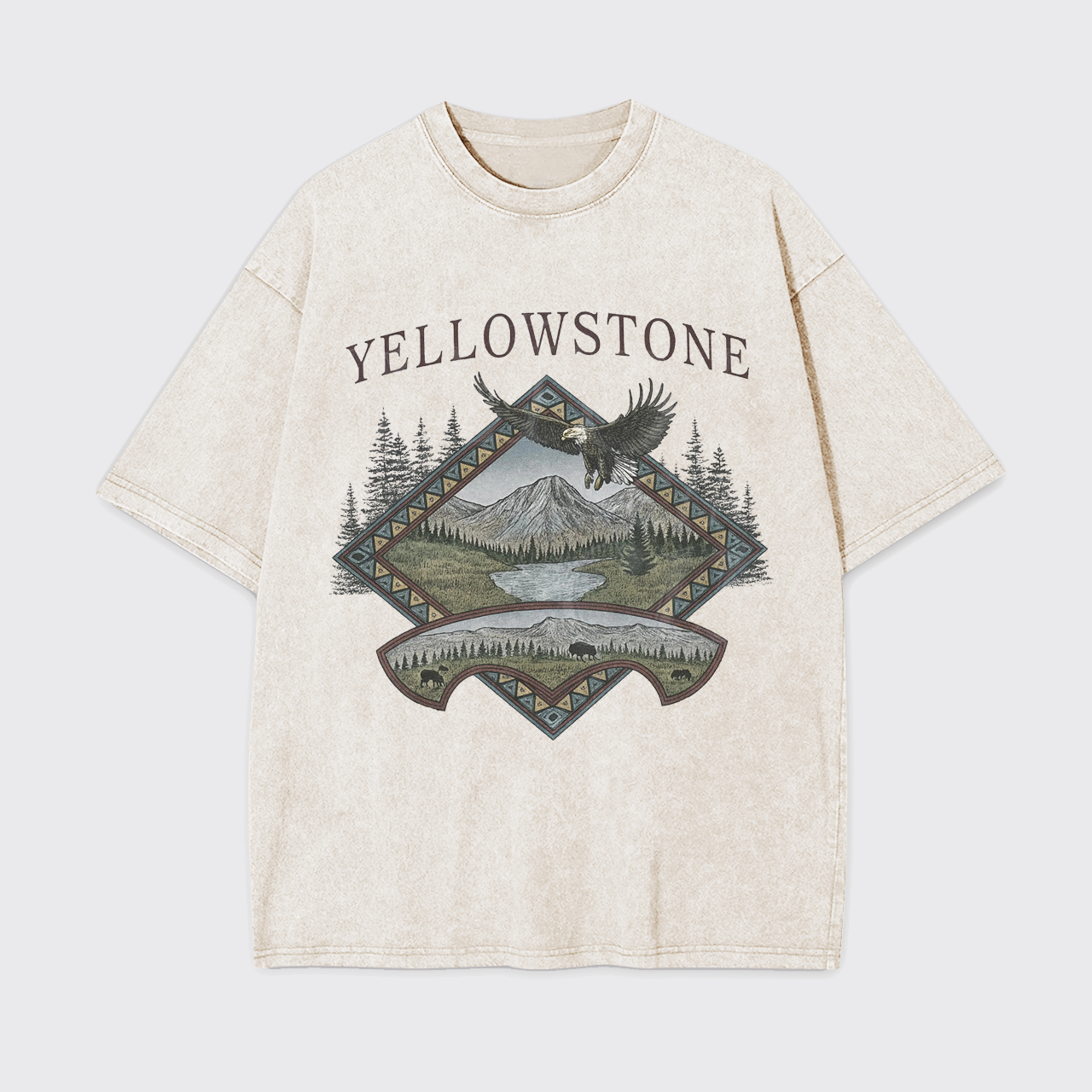 Yellowstone National Park Vintage Garment-dye Tees