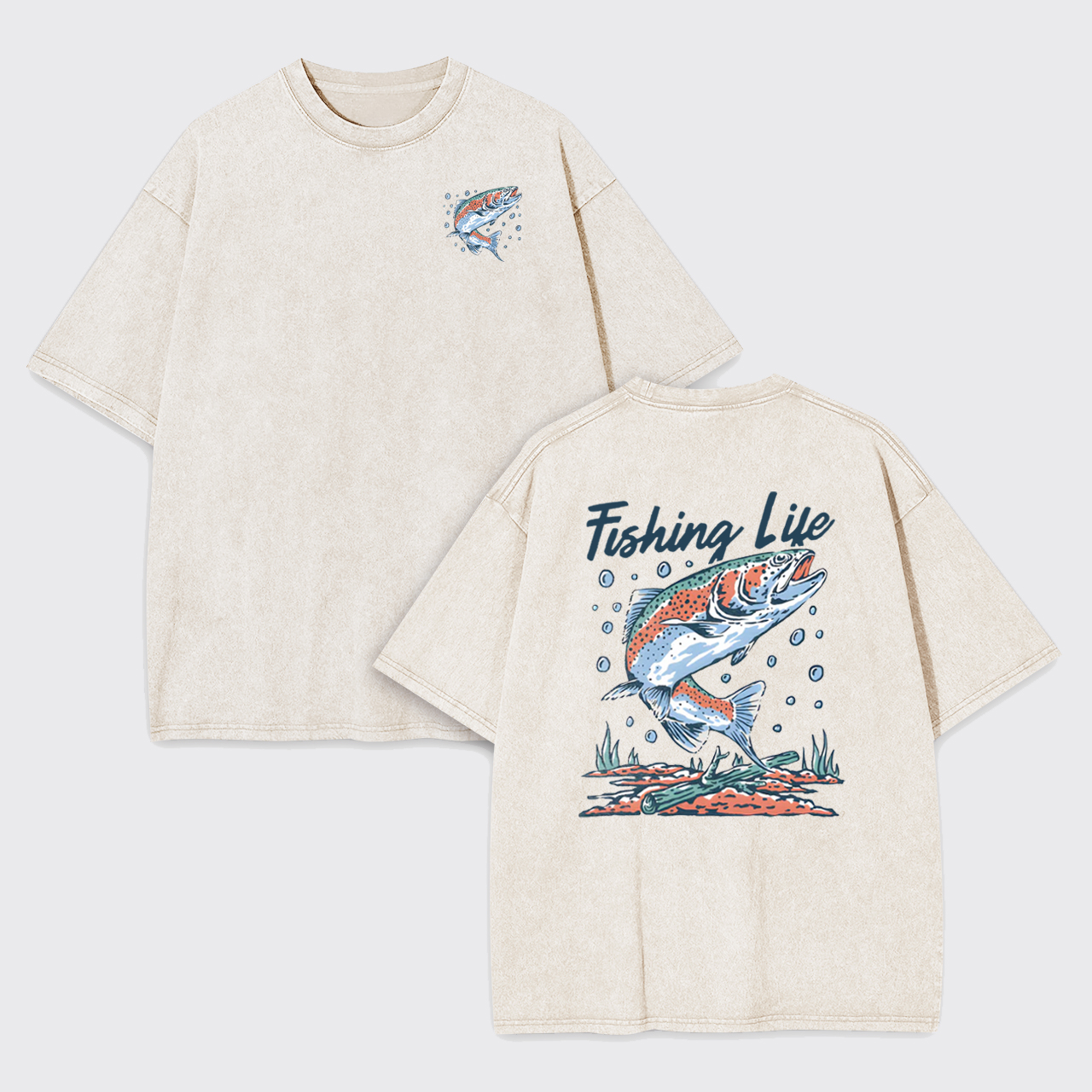 Fishing Life Garment-dye Tees