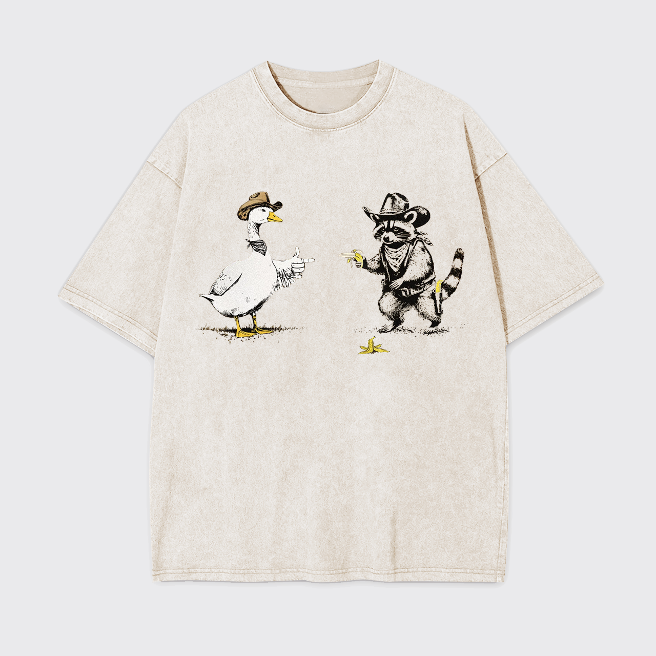 Meme Cowboy Goose Garment-dye Tees