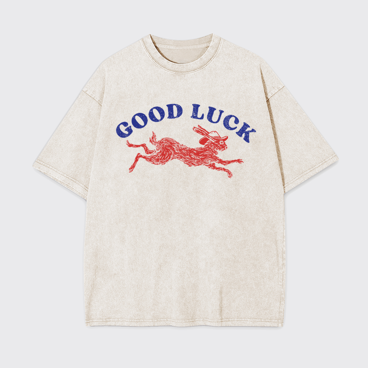 Good Luck Rabbit Garment-dye Tees