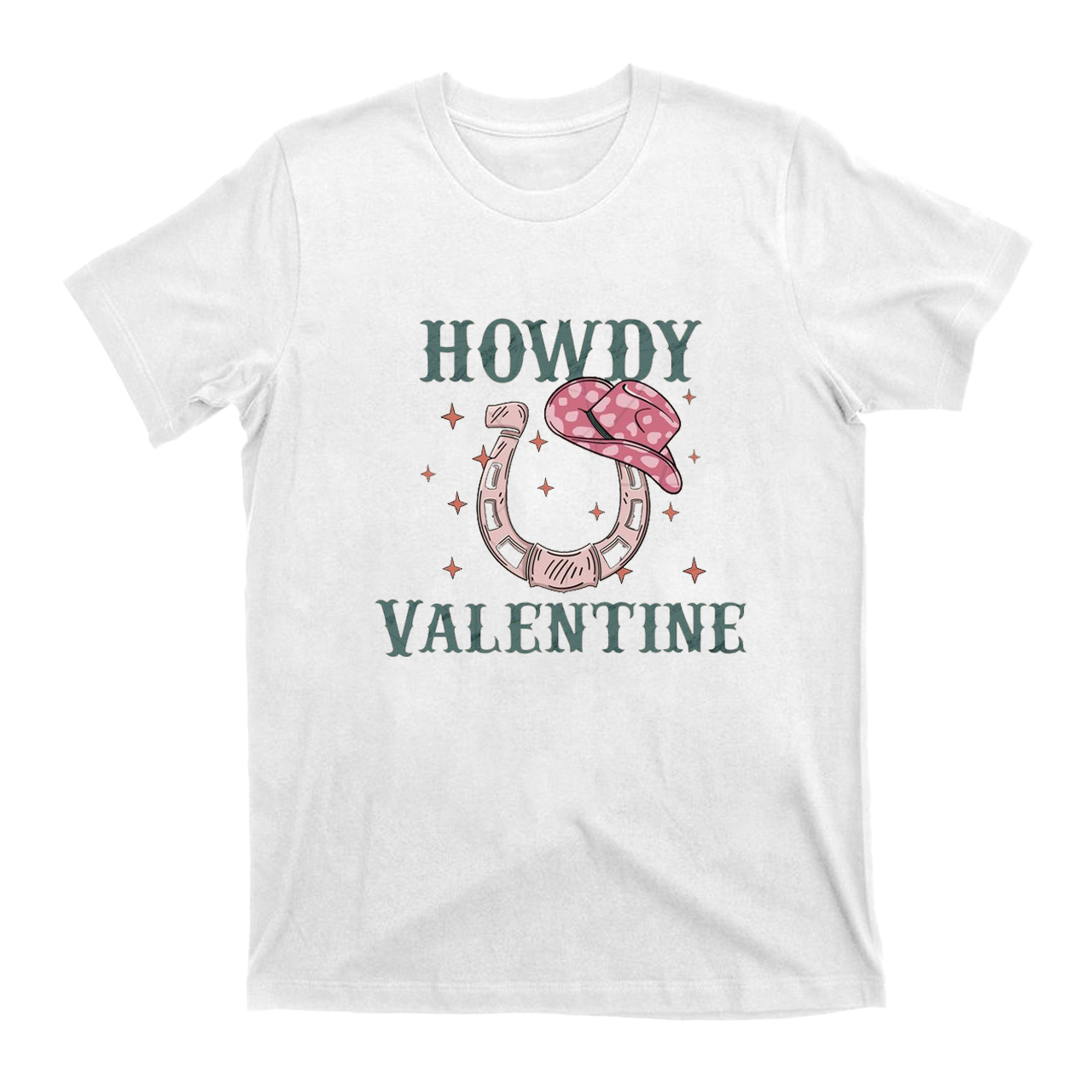 Howdy Valentines Fallen Horseshoe T-Shirts