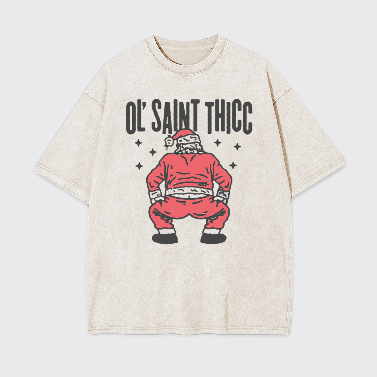 Funny Santa Christmas Garment-dye Tees