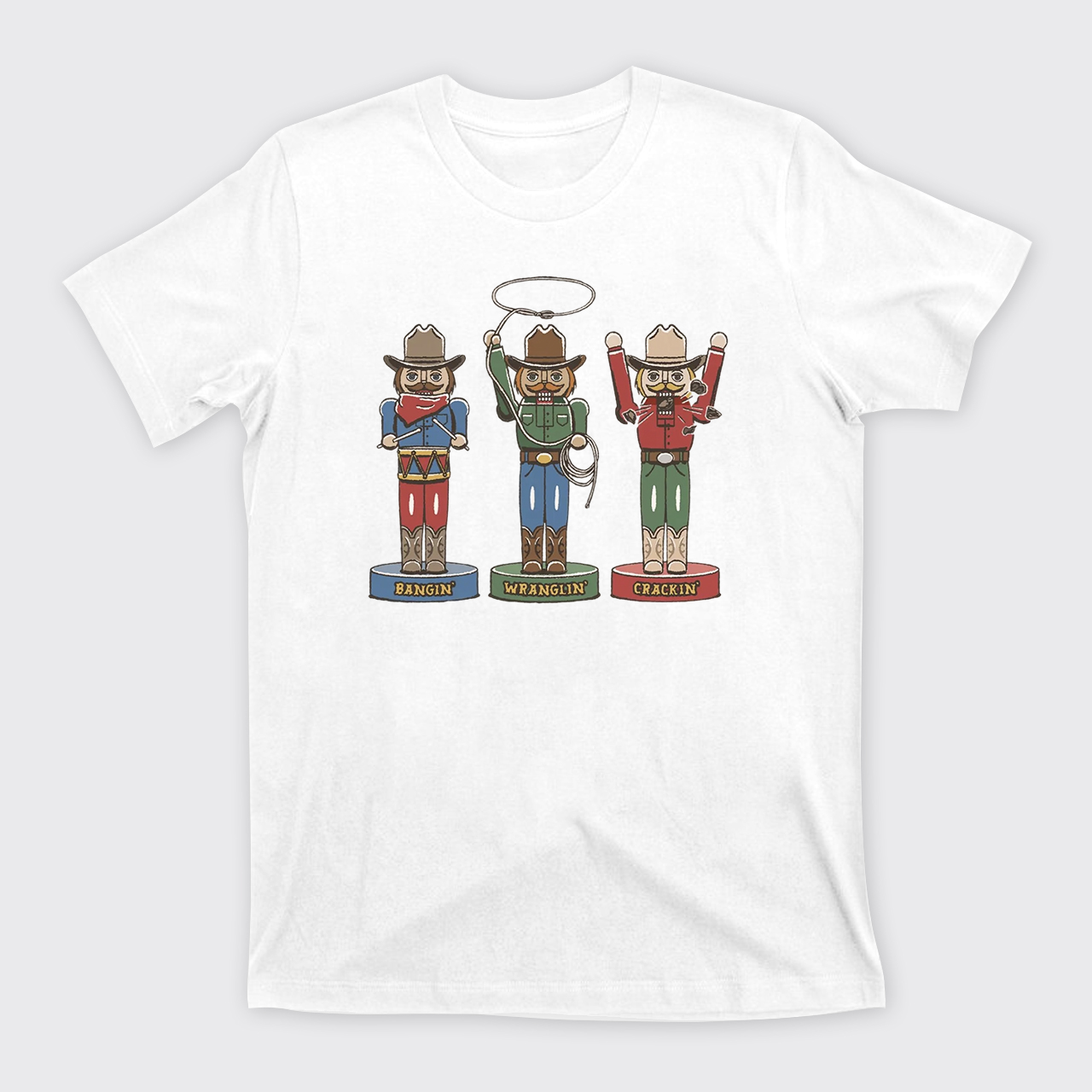 Retro Cowboy Christmas Holiday Season Western T-Shirts