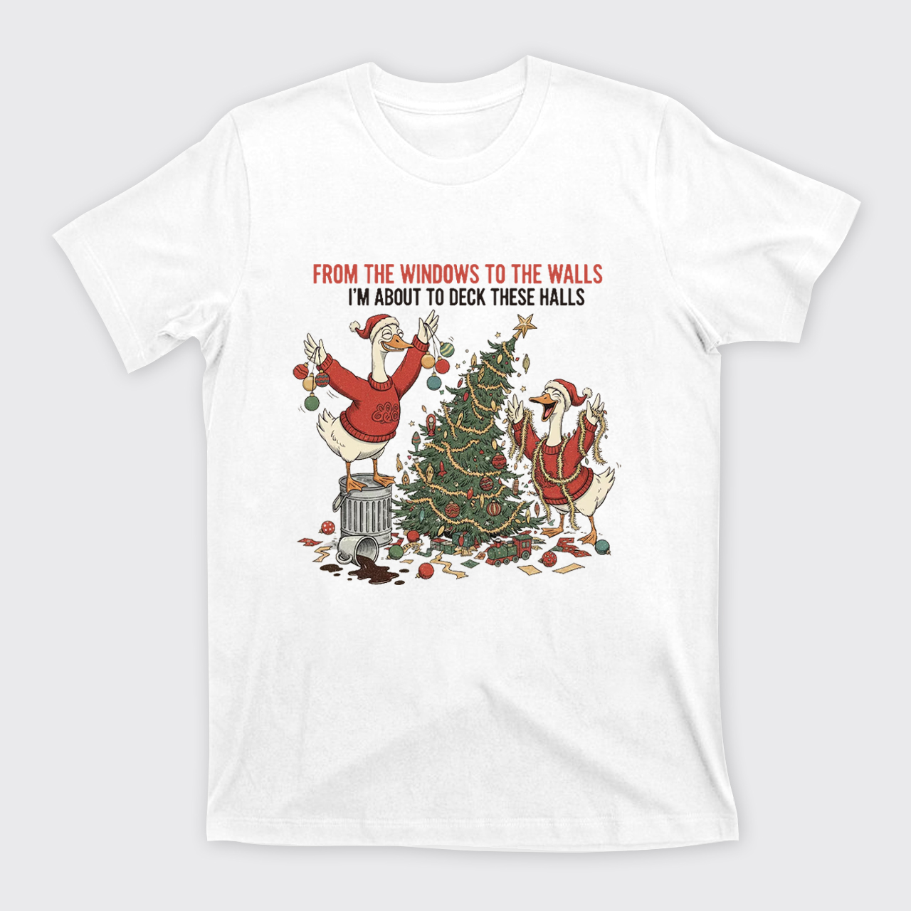 Funny Christmas Goose T-Shirts