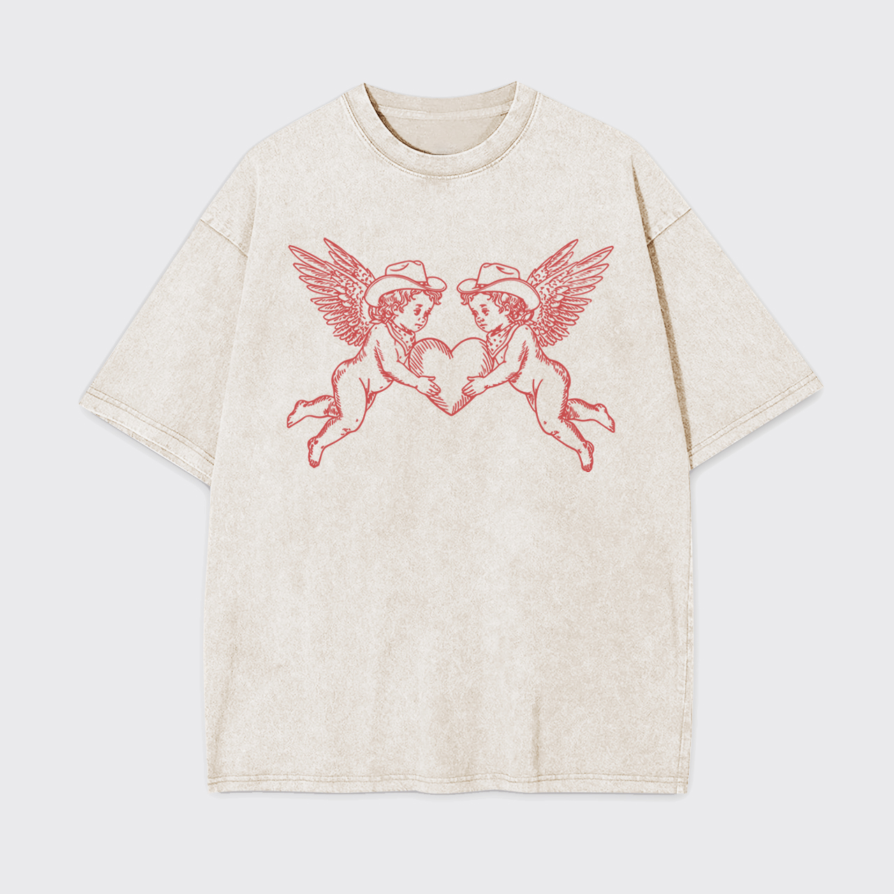 Valentine's Day Angel Garment-dye Tees
