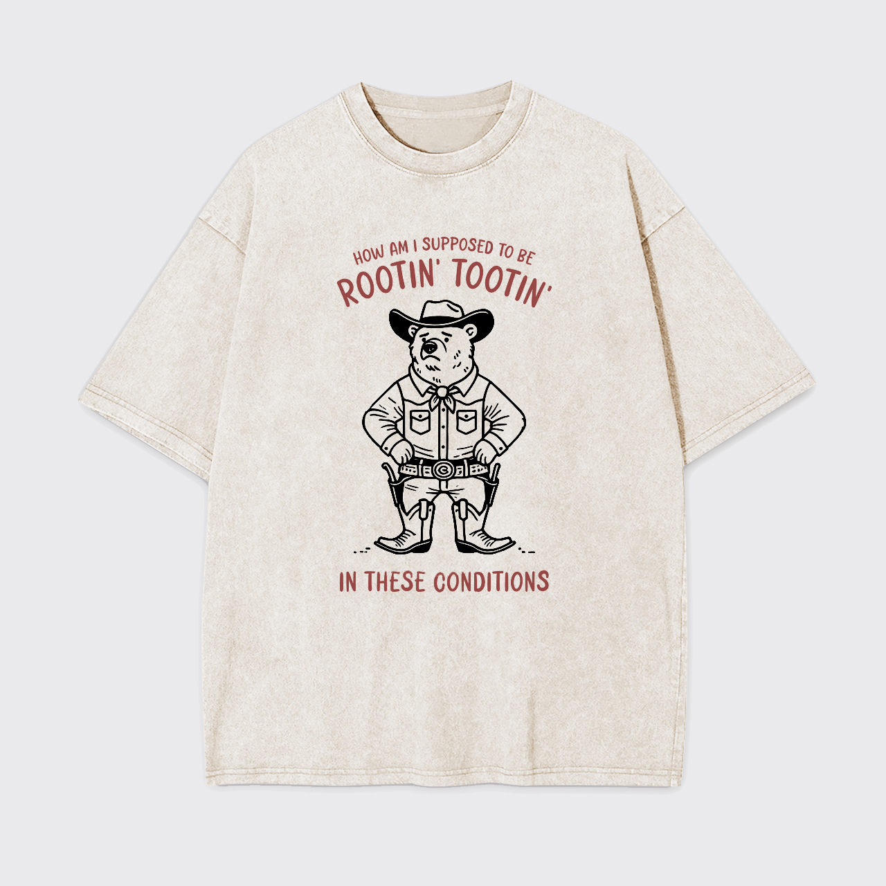 Rootin' Tootin' Cowboy Bear Garment-dye Tees
