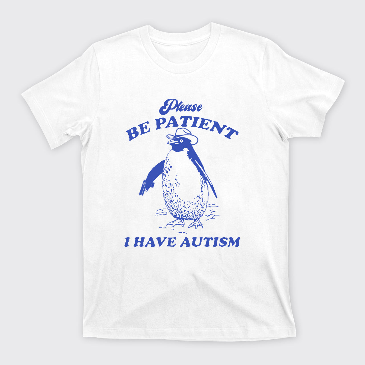 Retro Penguin-Please Be Patient T-Shirts