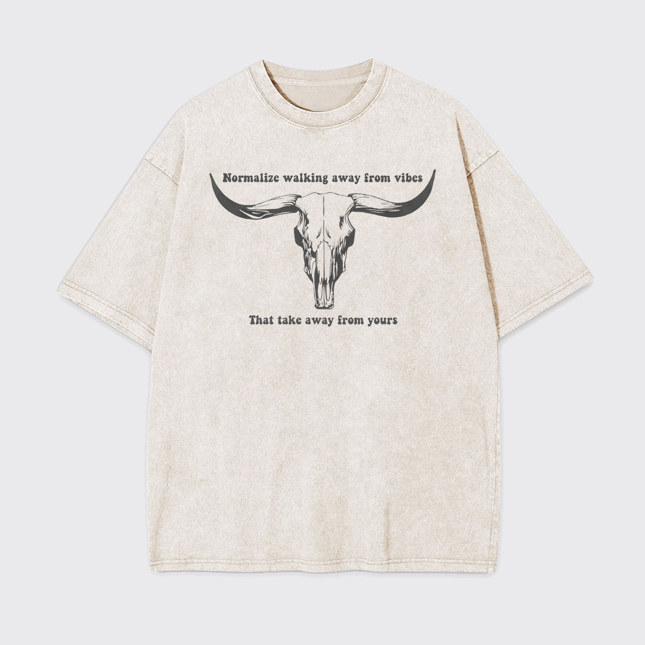 Vintage Bull Skull Garment-dye Tees