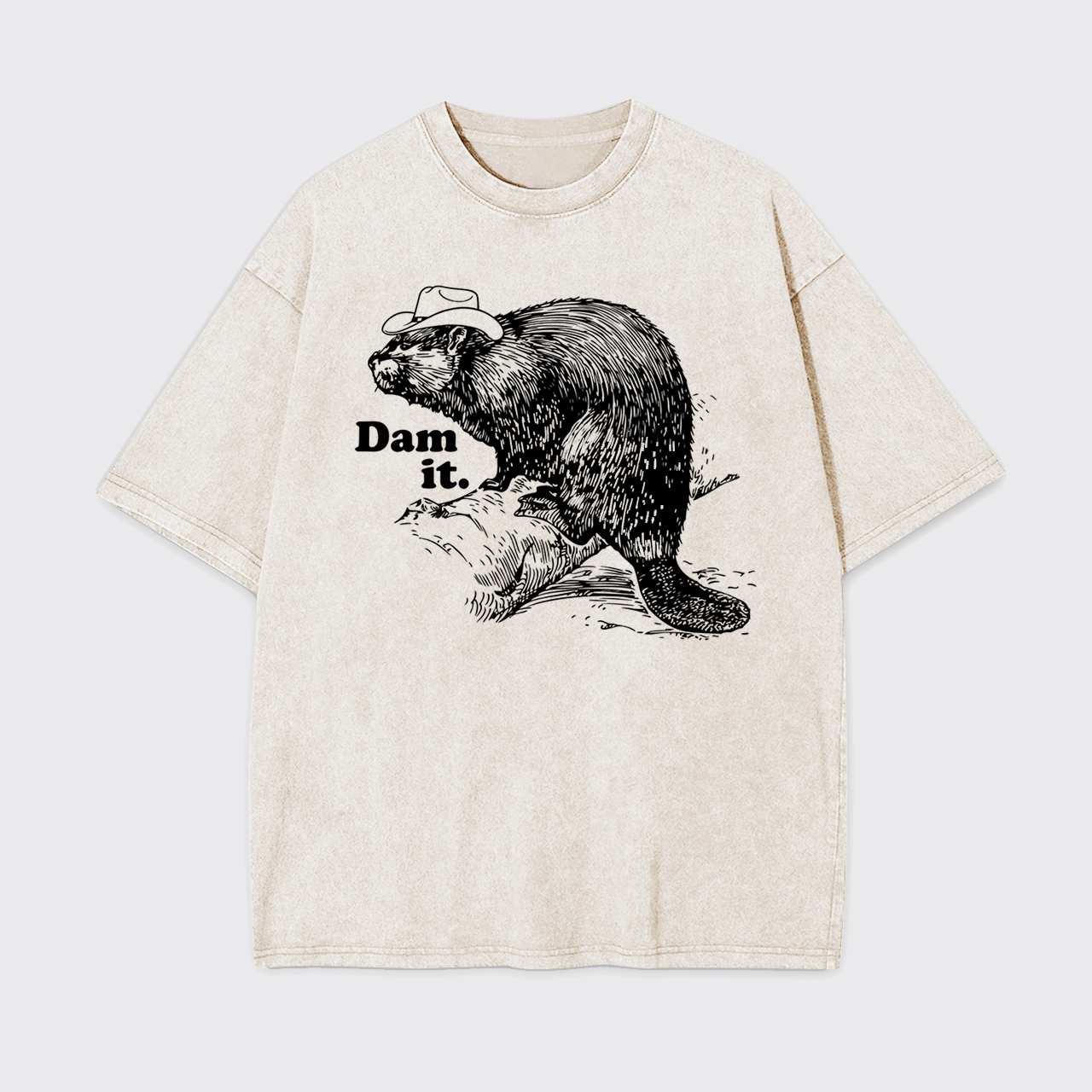 Funny Beaver Dam it Garment-dye Tees