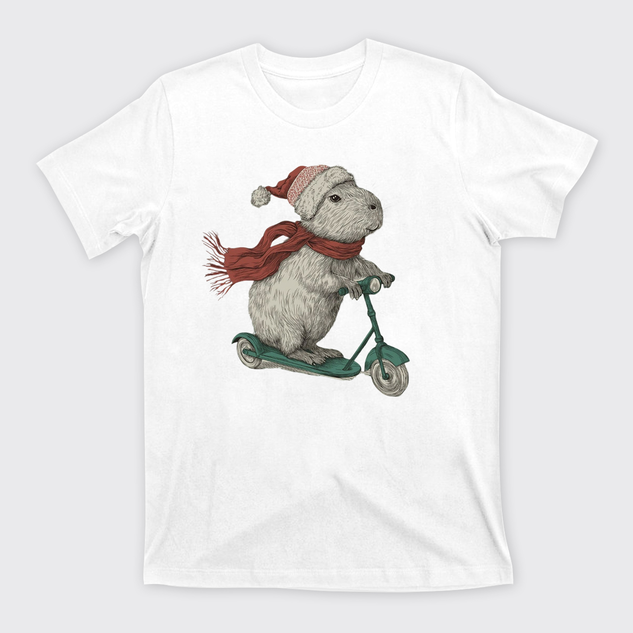 Christmas Capybara Funny Holiday T-Shirts