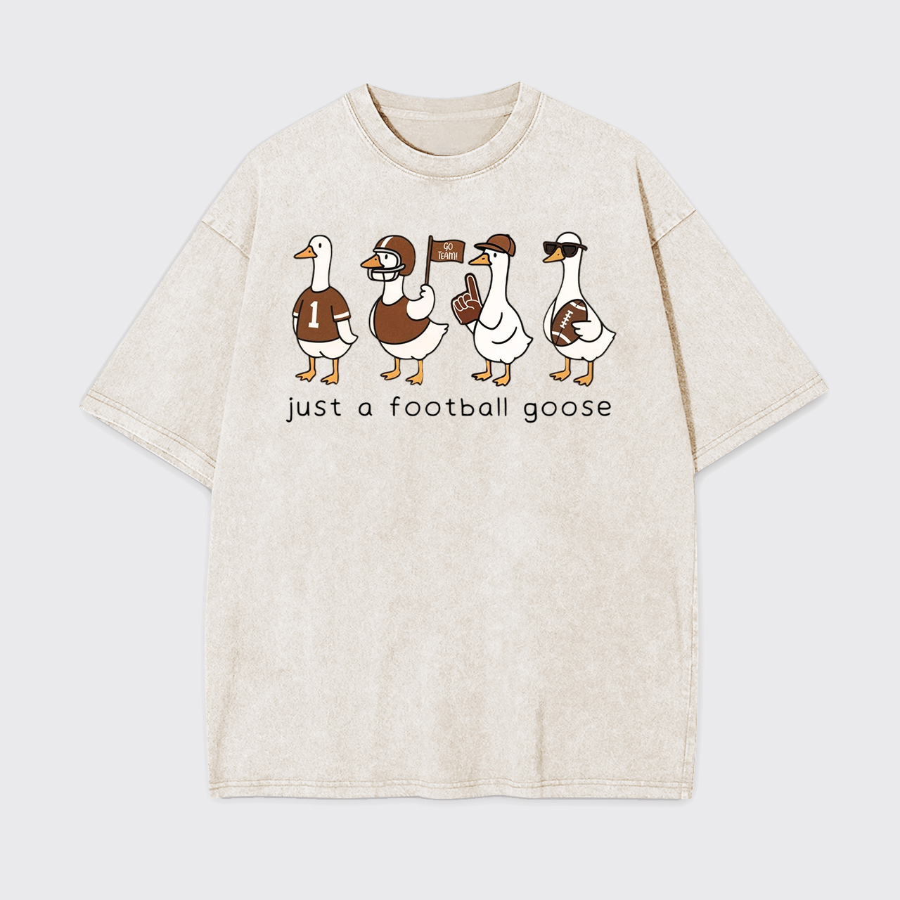 Silly Goose Football Garment-dye Tees