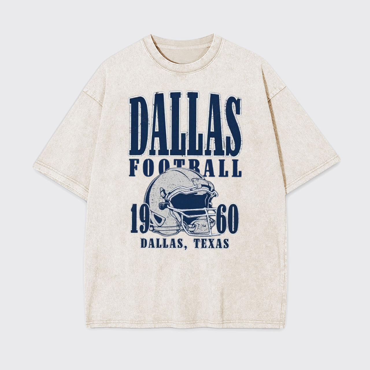 Football Vintage Style Garment-dye Tees