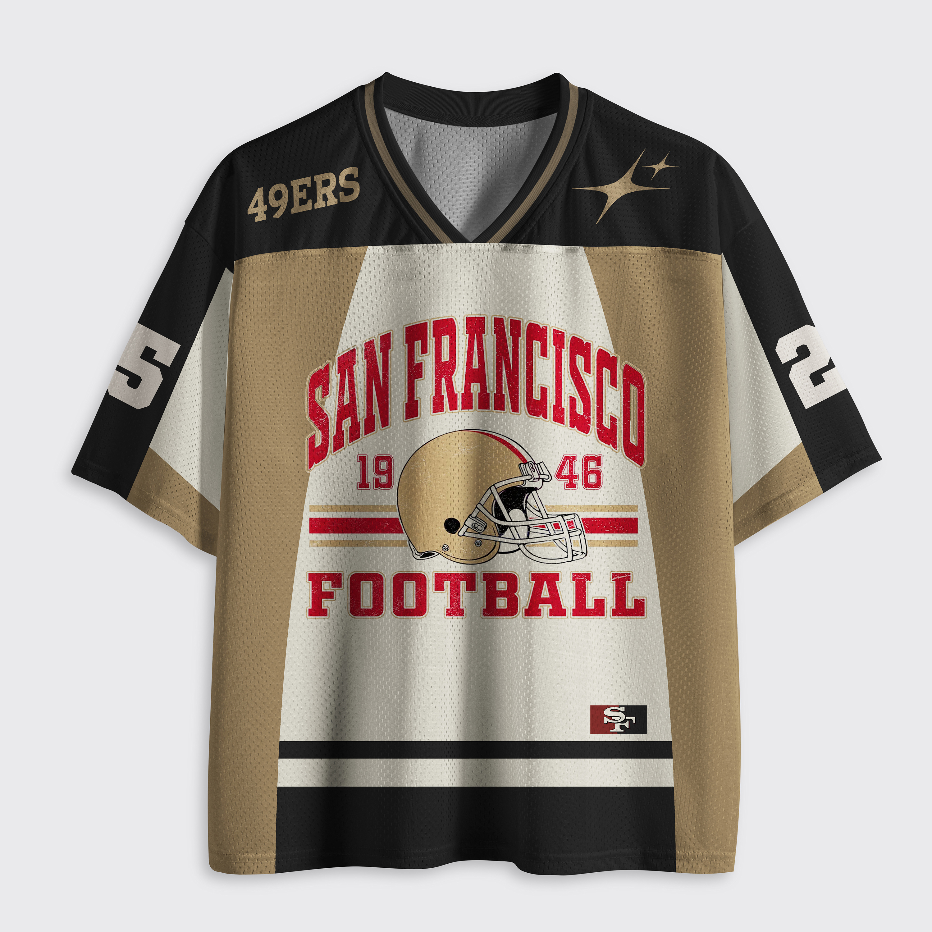 Personalized Football Vintage Mesh Jersey