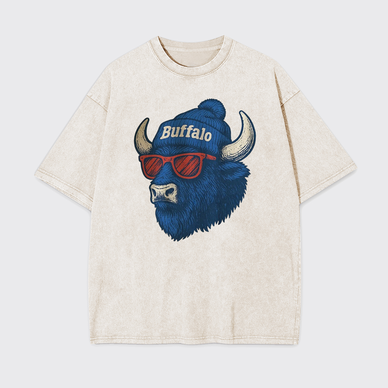 Mascot Style Football Garment-dye Tees