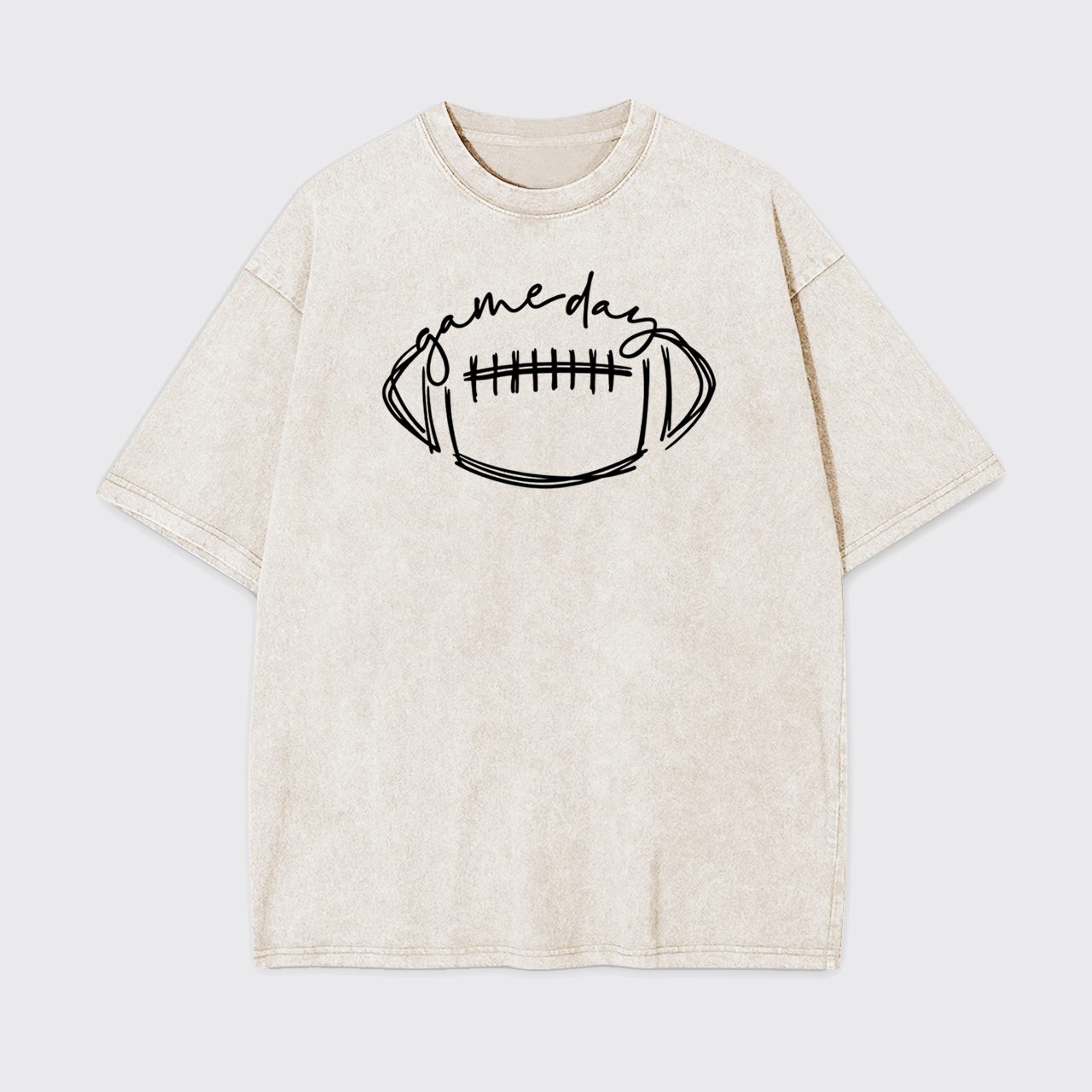Game Day Vibes Football Garment-dye Tees