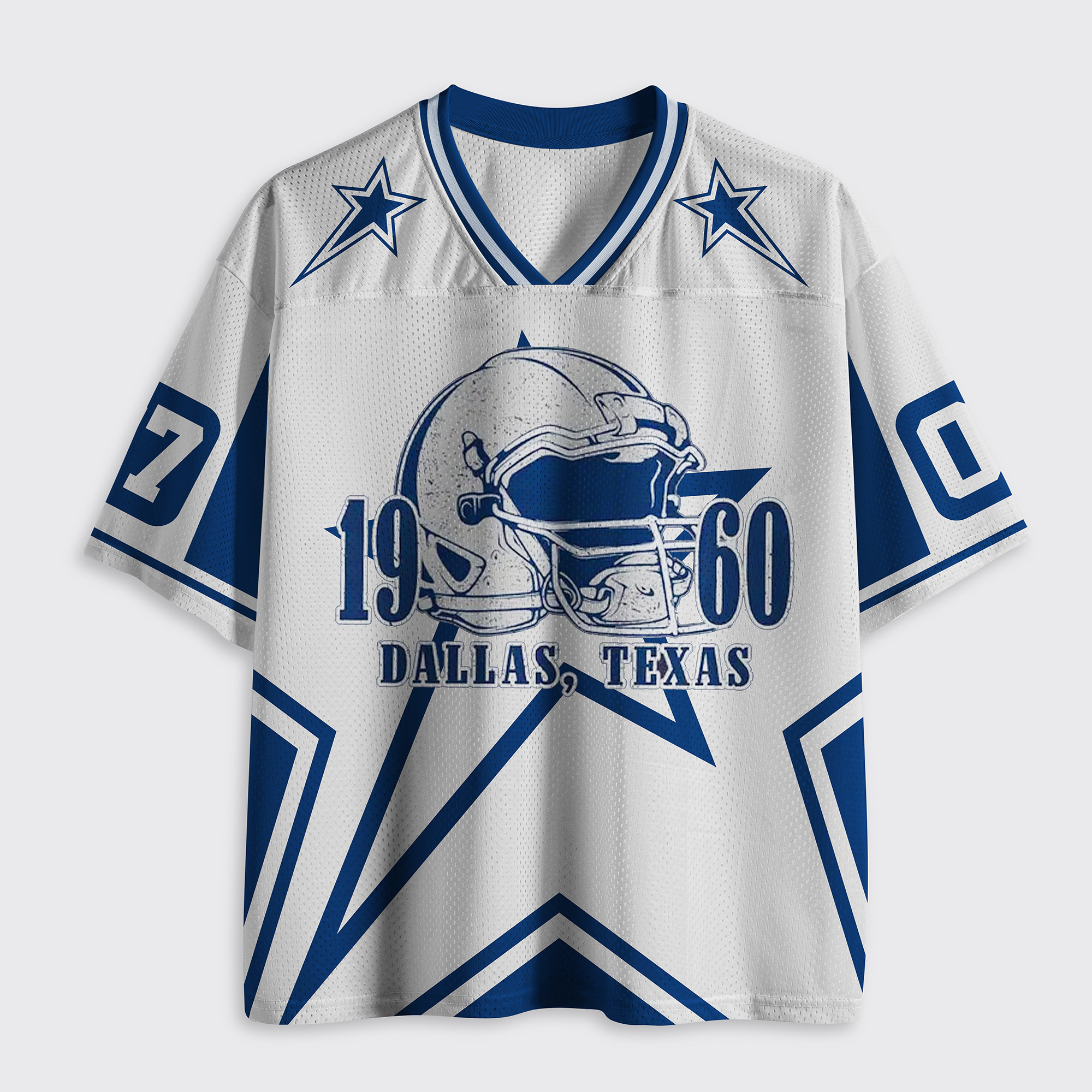 Personalized Football Vintage Style Mesh Jersey