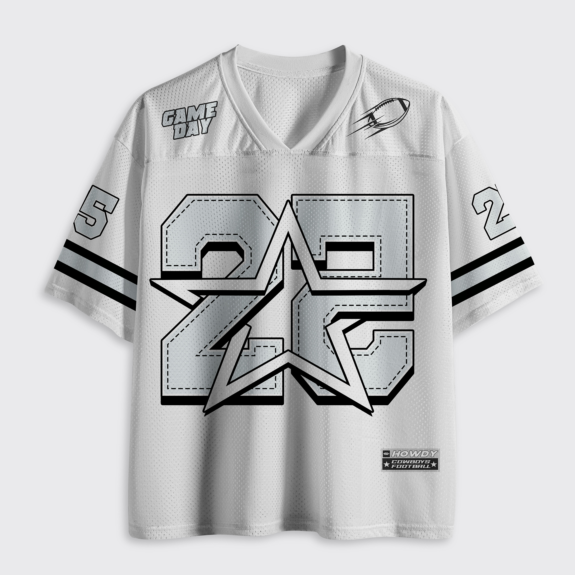 Personalized Number Game Day Football Mesh Jersey