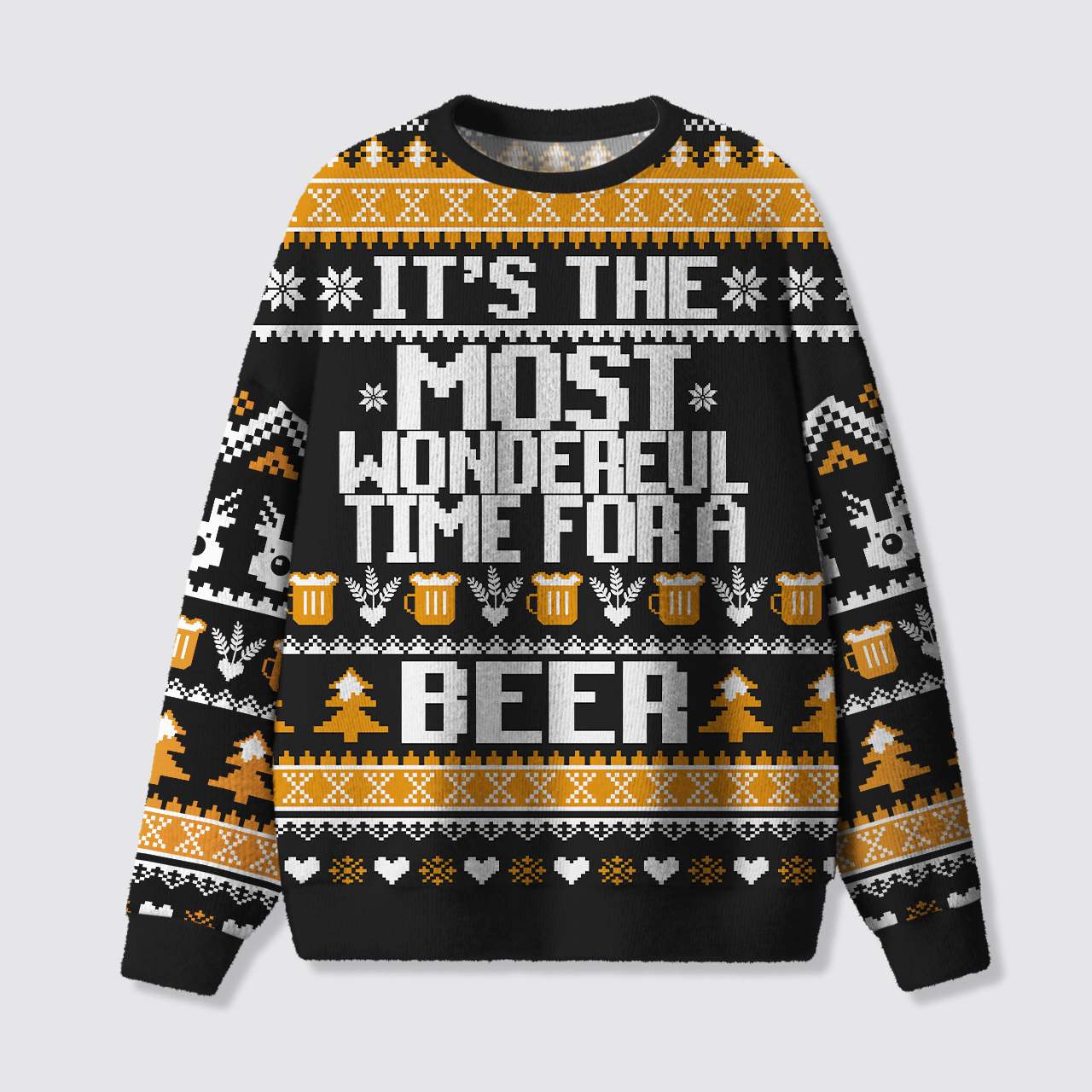 Wonderful Time Beer Ugly Knit Sweatshirt