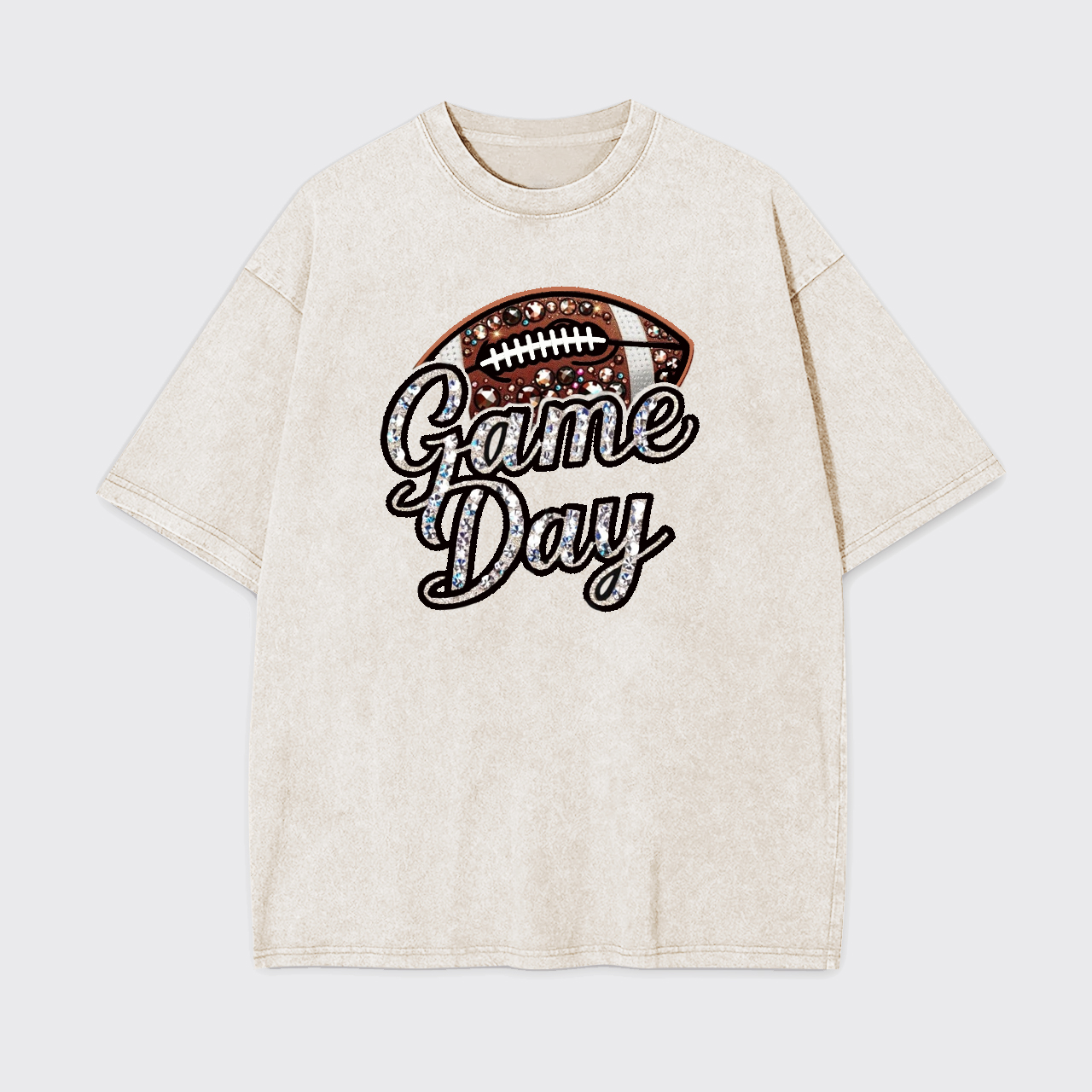 Game Day Trendy Football Garment-dye Tees