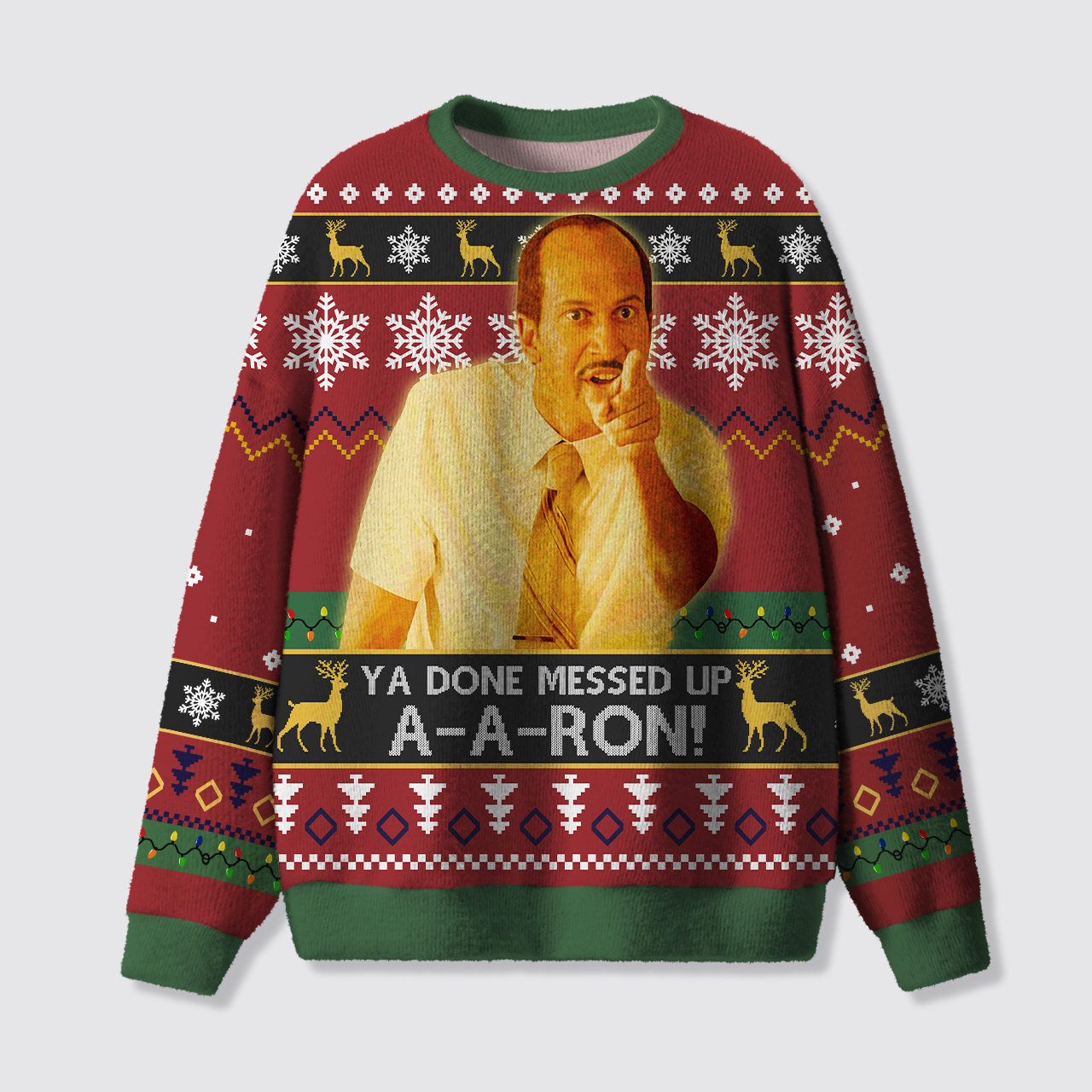 Ya Done Messed Up Christmas Ugly Knit Sweatshirt