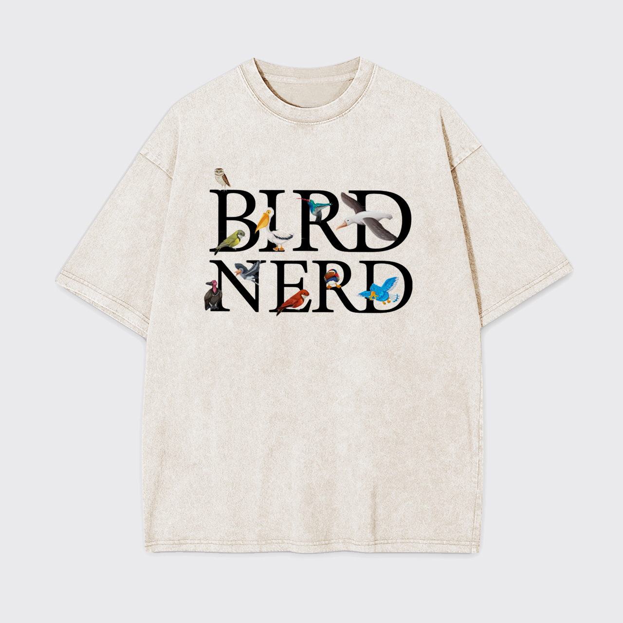 Bird Nerd Bird Watcher Garment-dye Tees