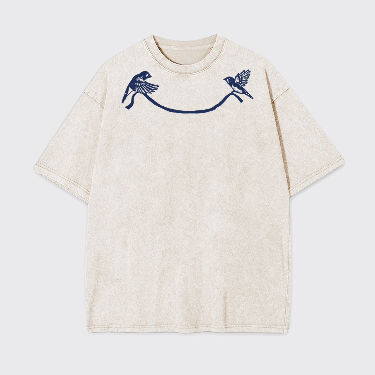 Twin Birds Garment-dye Tees