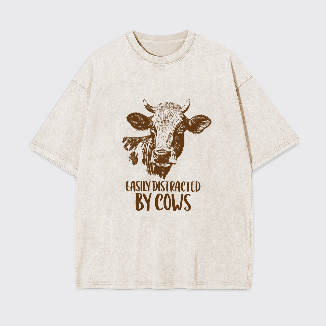 Easily Distracted By Cows Garment-dye Tees