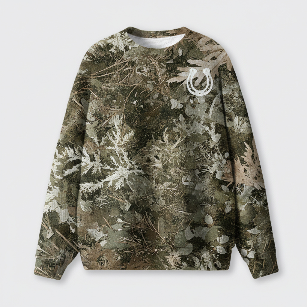 Vintage Lake Camo Knit Sweatshirt