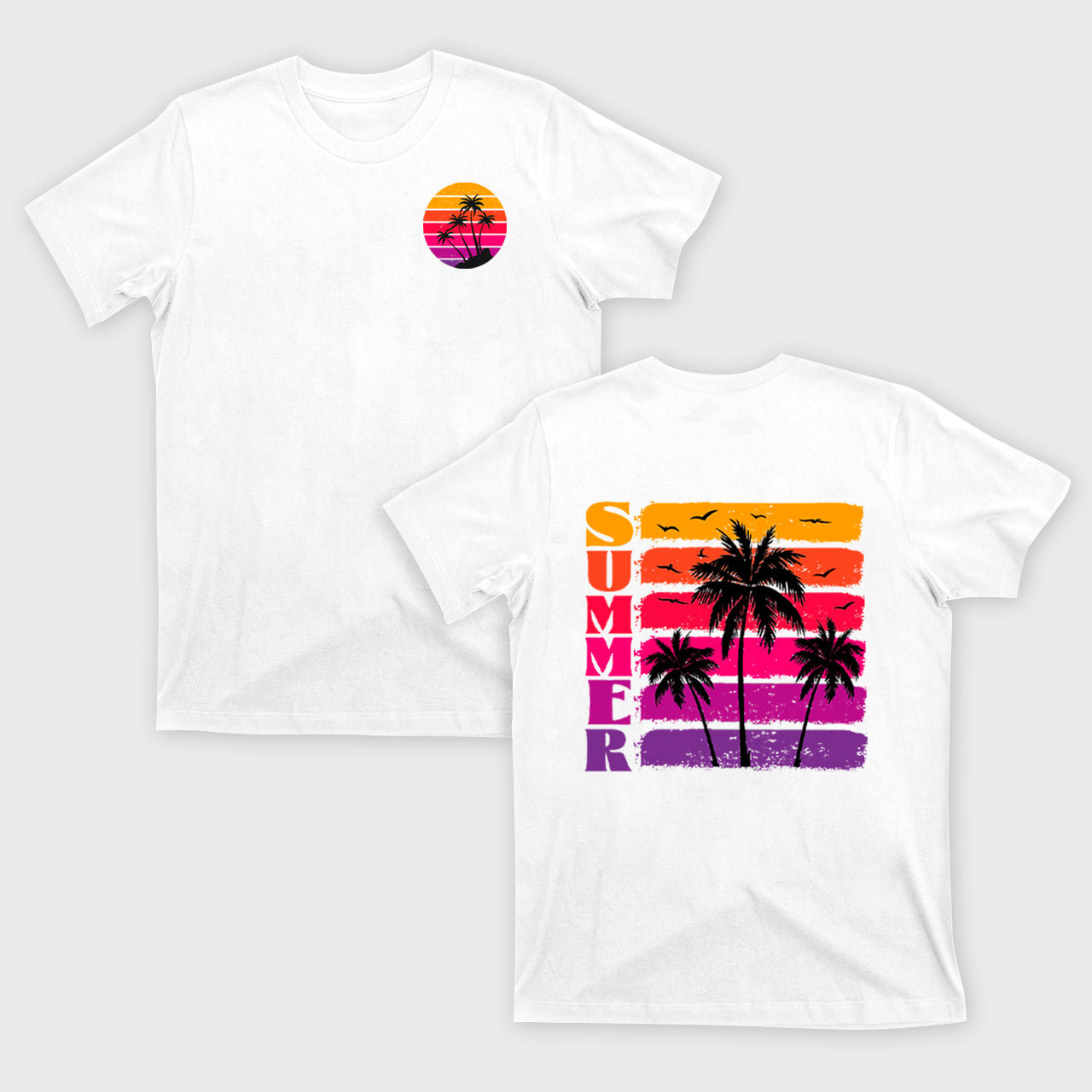 Palm Trees And Sunset T-Shirts