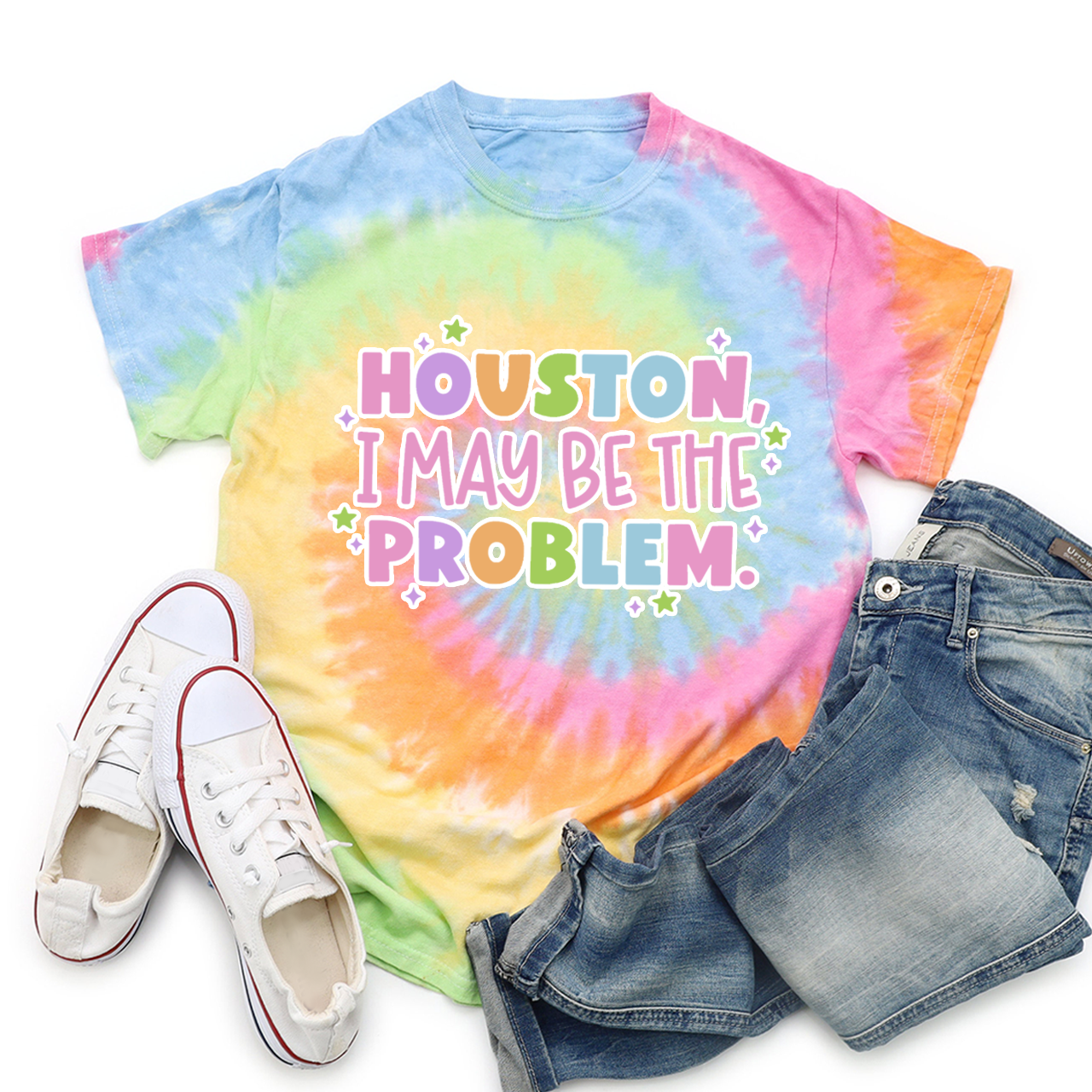 Houston Maybe I'm The Problem Tie Dye Shirts