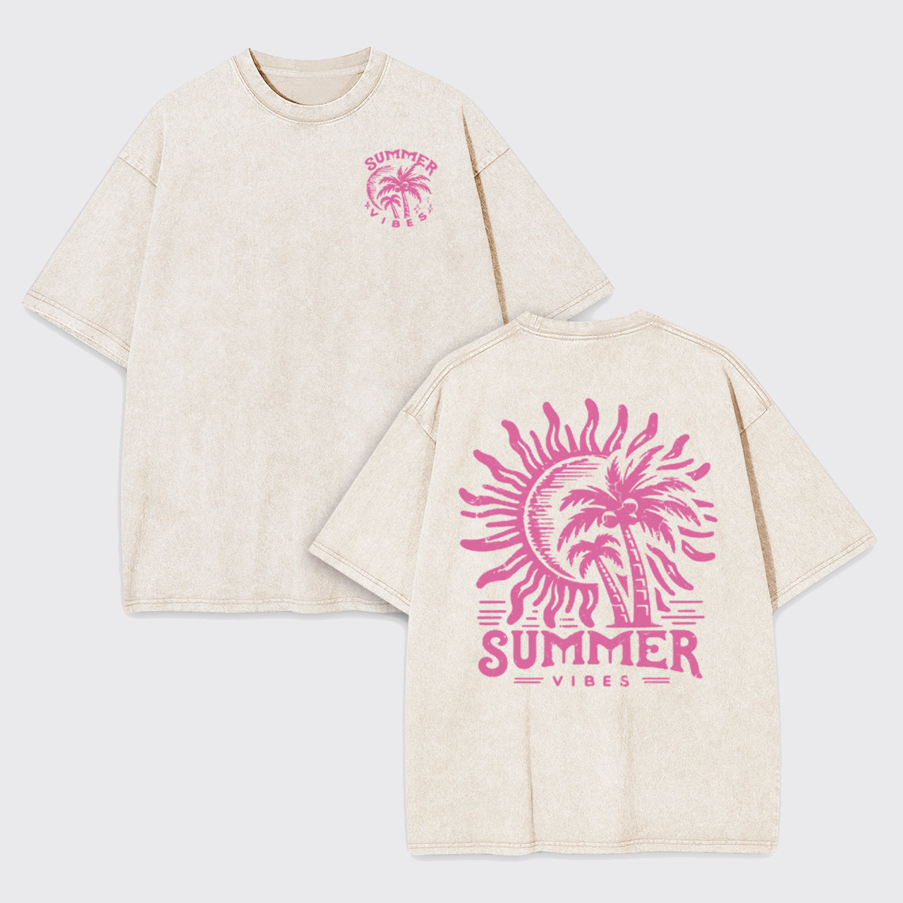 Retro Summer Vibes Garment-dye Tees