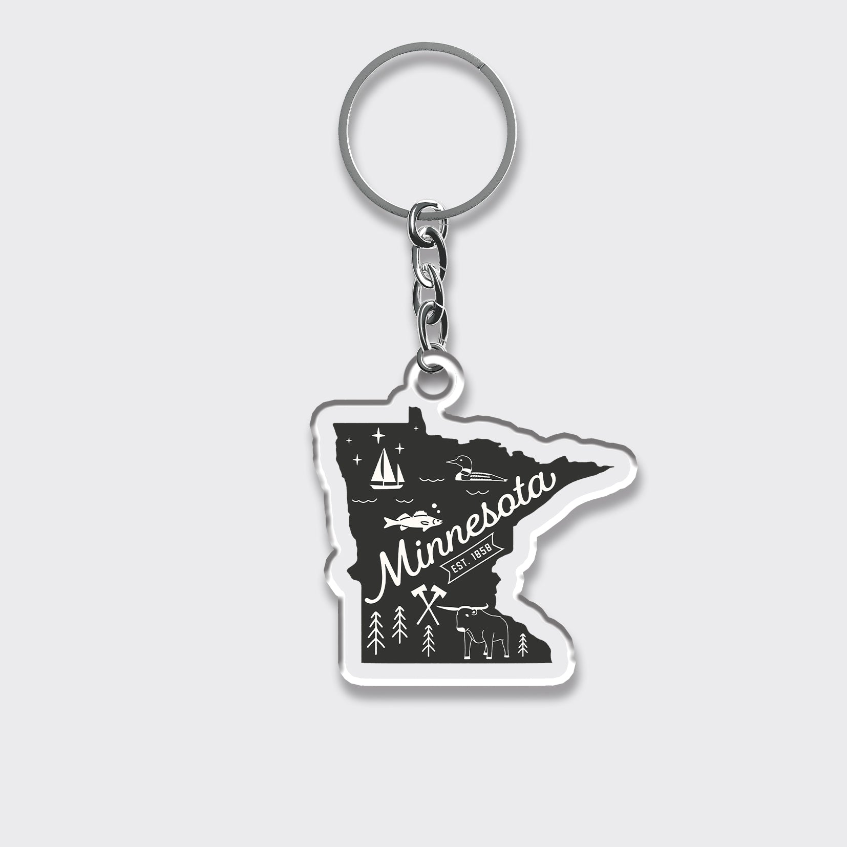 Minnesota State_Cowboybay Keychain