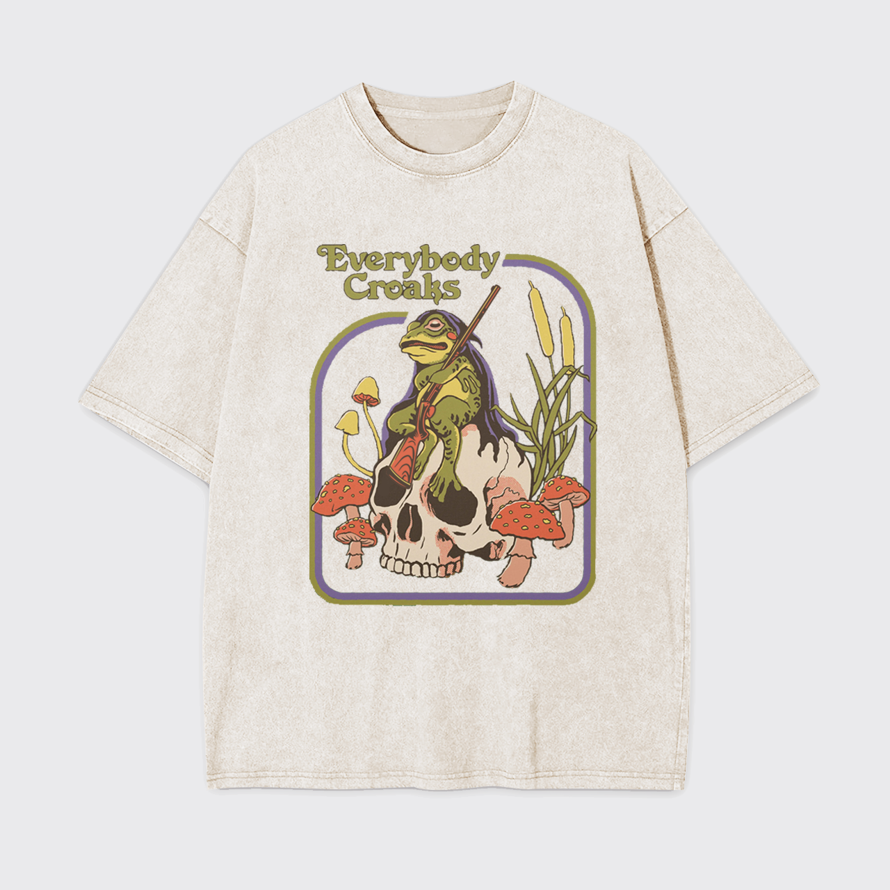 Mental Health-Everybody Croaks Garment-dye Tees