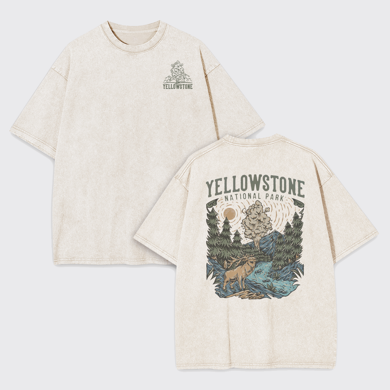 Yellowstone National Park Garment-dye Tees