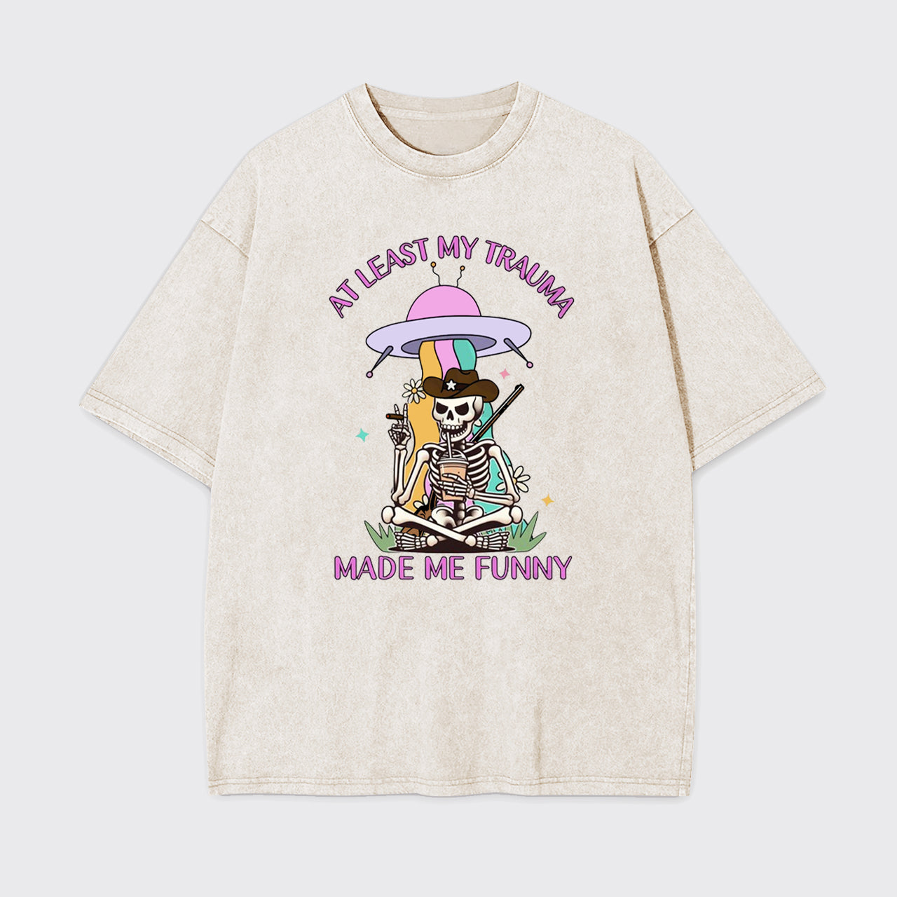 Mental Health-At Least My Trauma Made Me Garment-dye Tees