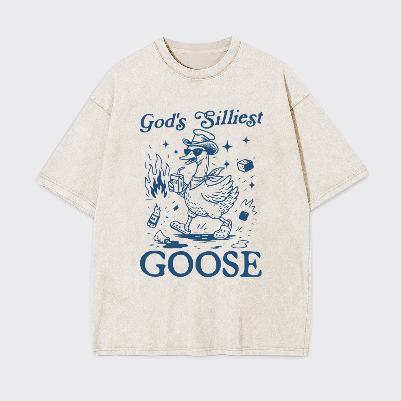 Funny Goose-God's Silliest Goose Garment-dye Tees
