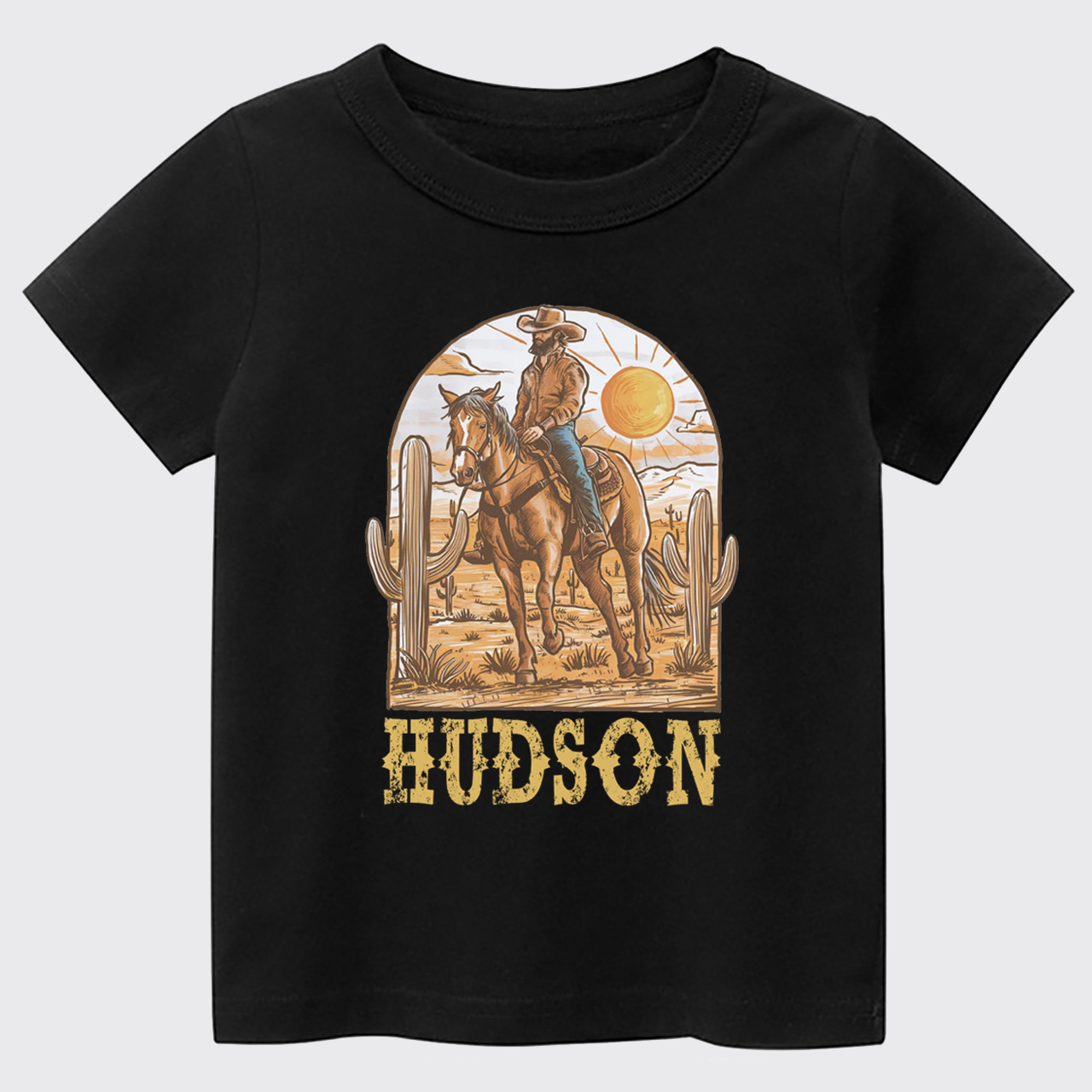 Personalized Cowboy Desert Kids T-shirt