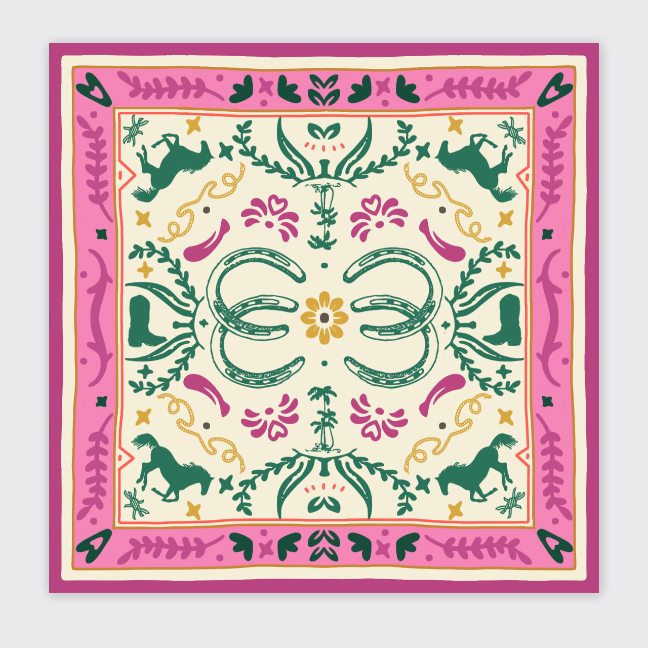 Rodeo Horseshoe_Broncobay Bandana