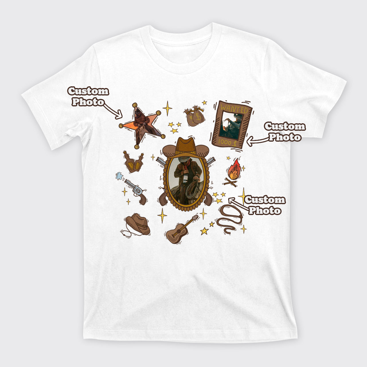 Custom Photo Birthday Gifts T-Shirts