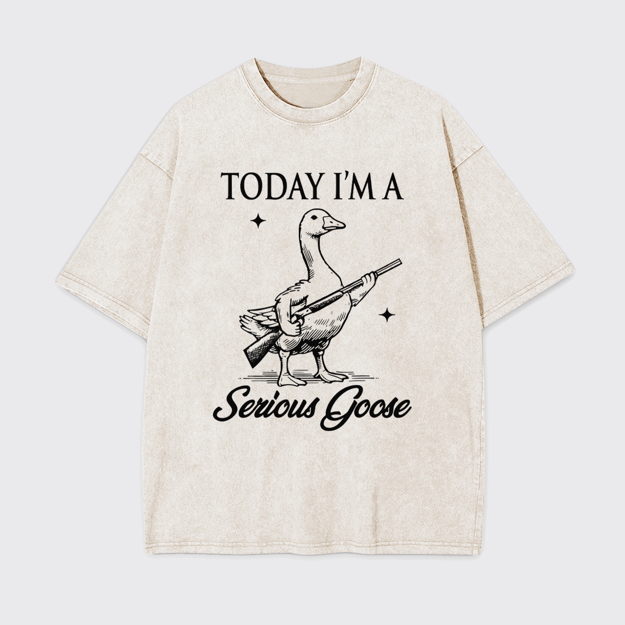 Today I'm Serious Goose Garment-dye Tees
