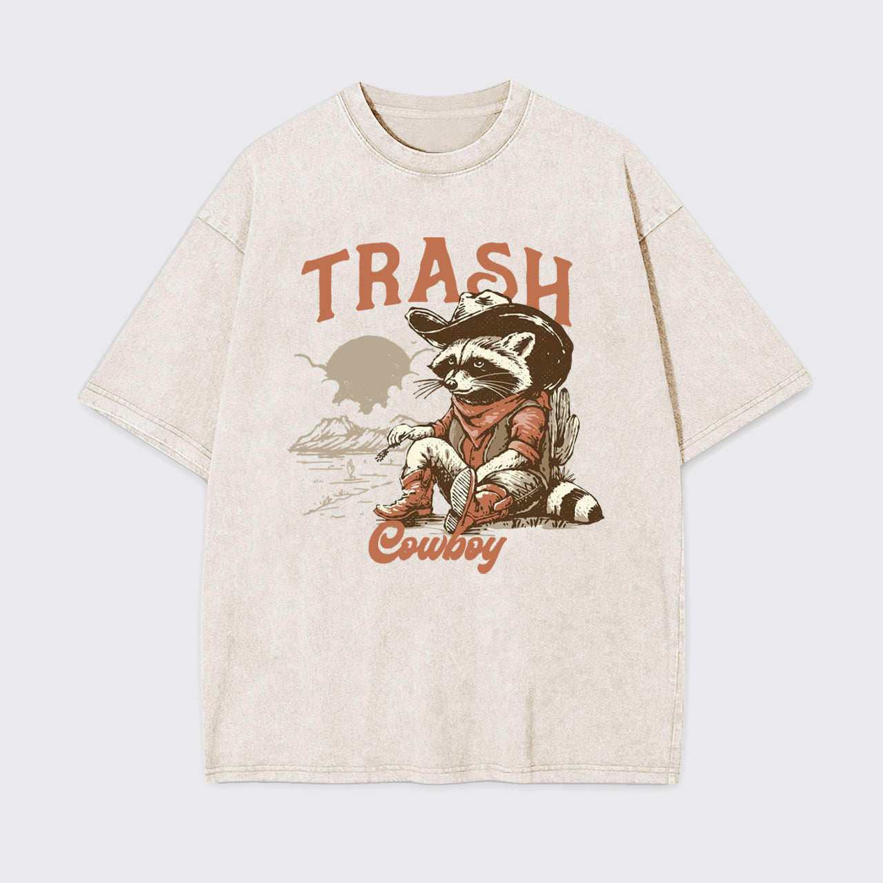 Funny Trash Raccoon Garment-dye Tees