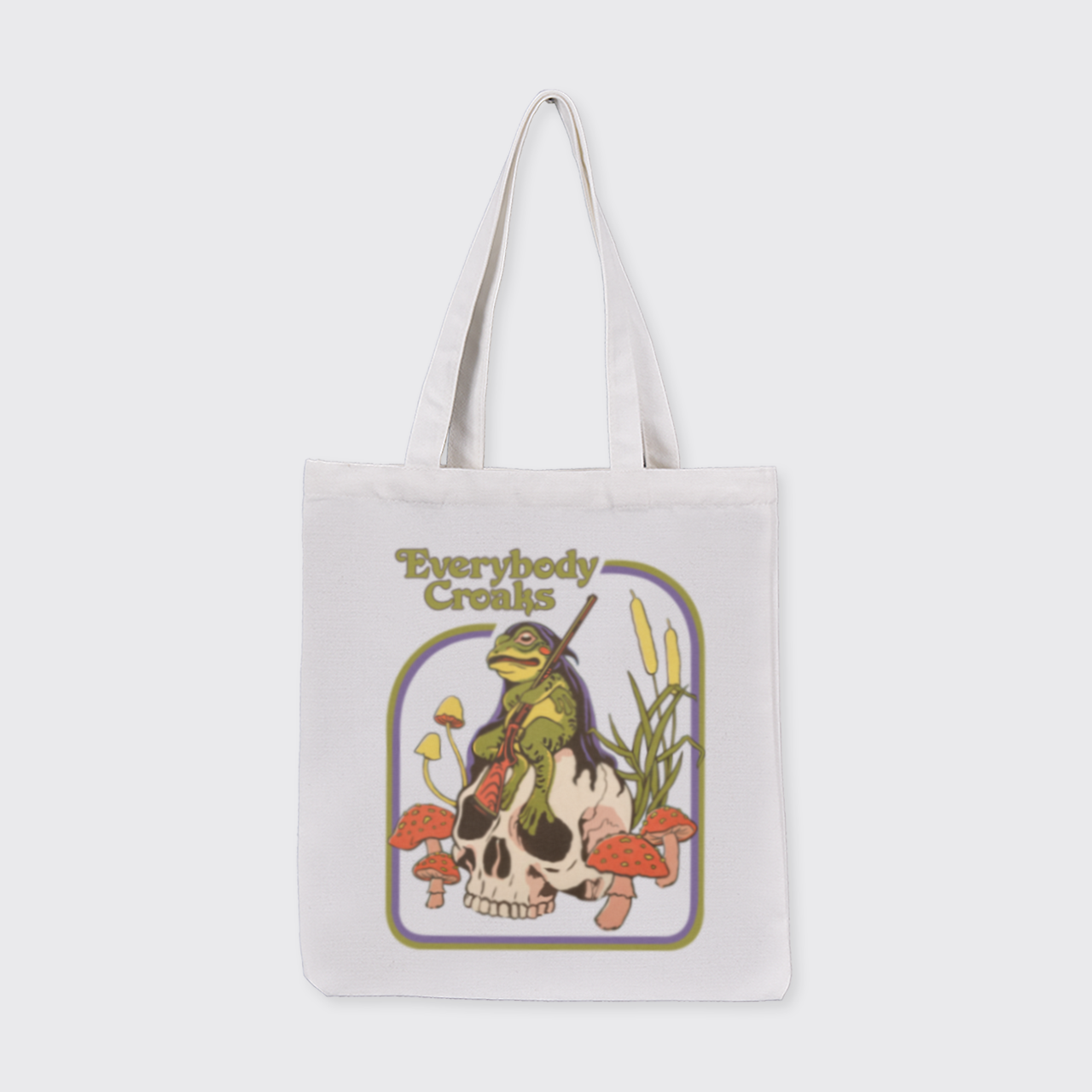 Mental Health-Everybody Croaks_Cowboybay Canvas Tote Bag