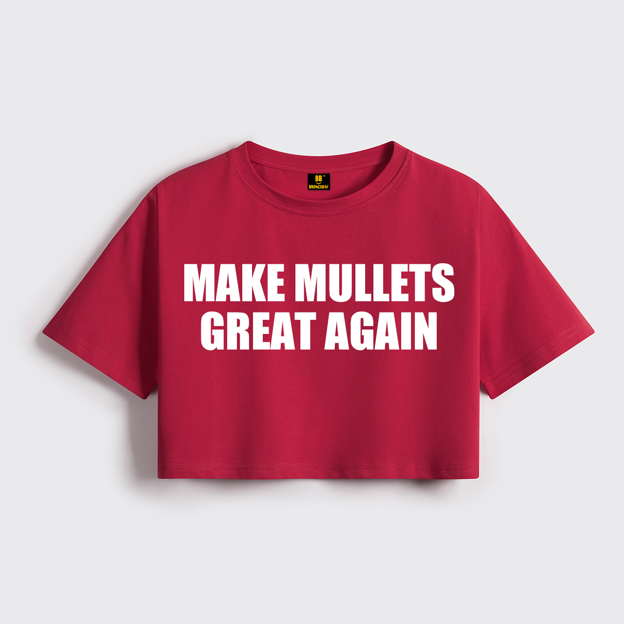 Make Mullets Great Again Cropped Boxy Tee