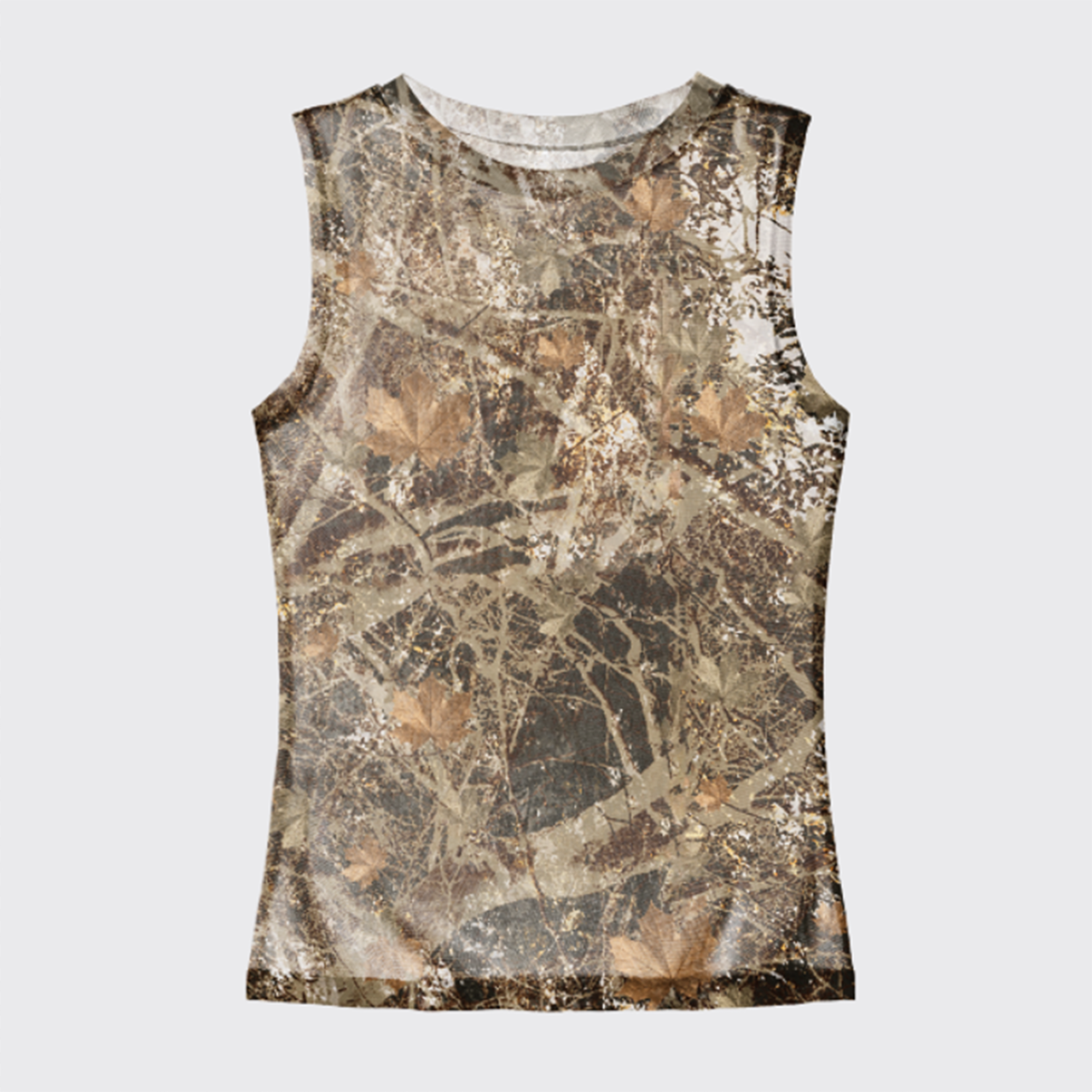 Outdoor Camouflage Mesh Tank Top