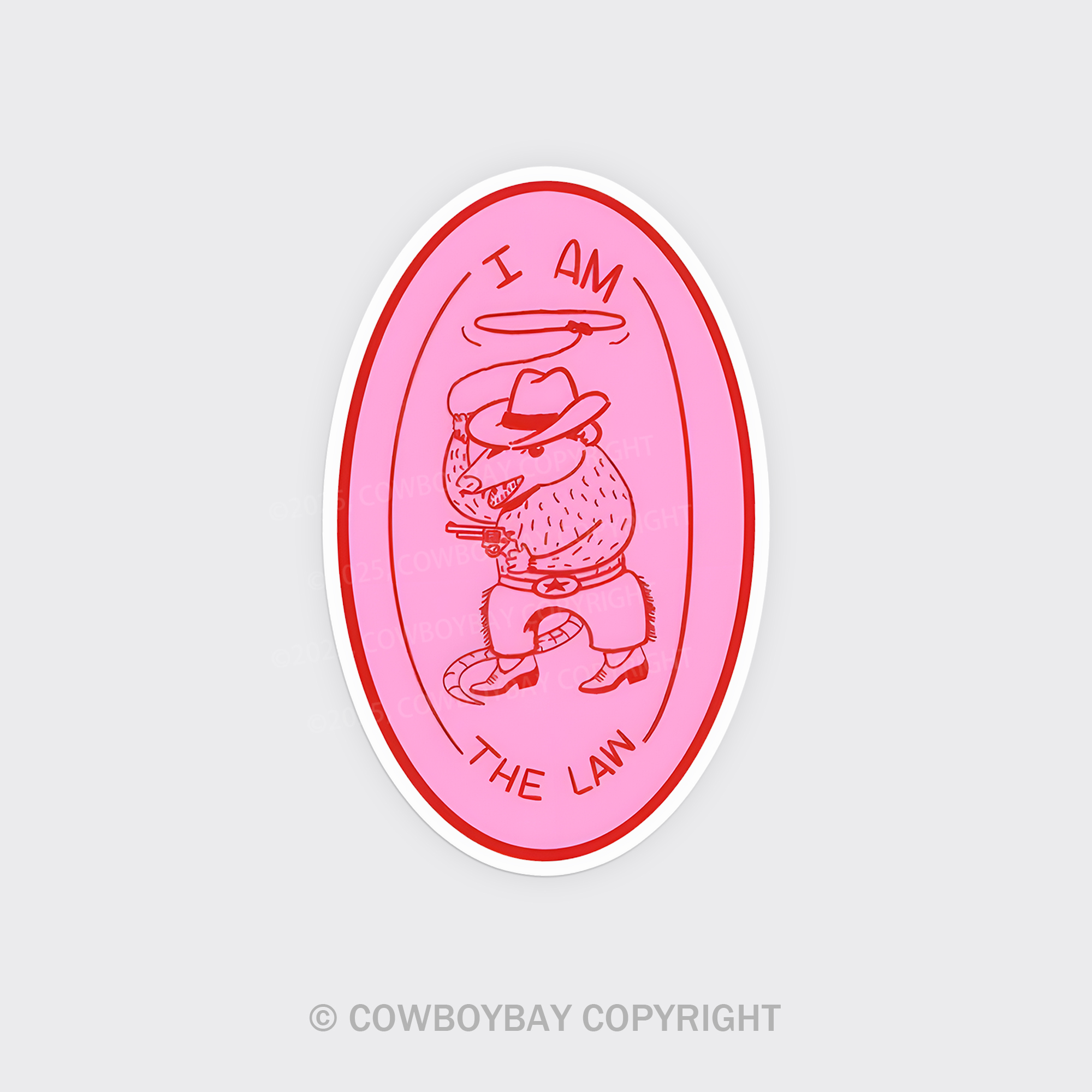 I Am The Law Fridge Magnet